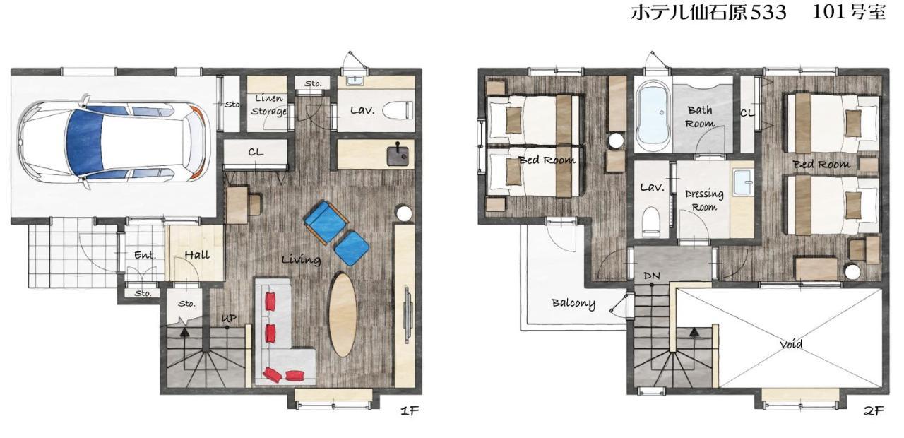 101, 2 twin bedrooms and Living Room Maisonette Suite, 88㎡,1010959360:JPEG