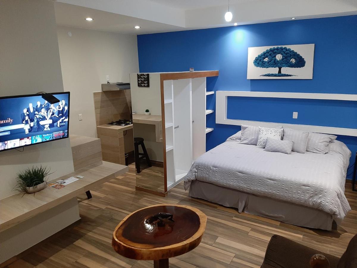 Habitación con cama extragrande.
