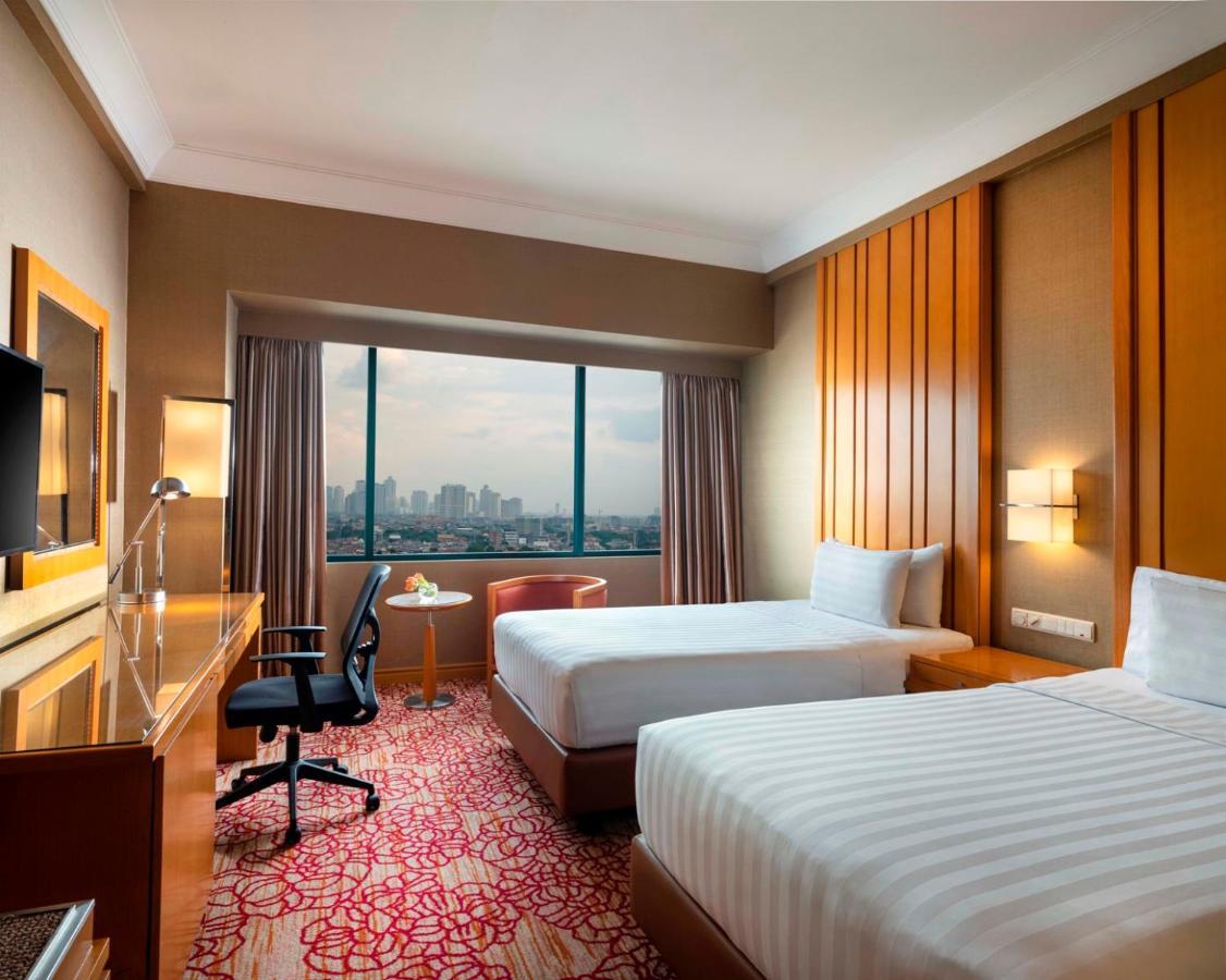 Kamar Twin dengan Pemandangan Kolam Renang