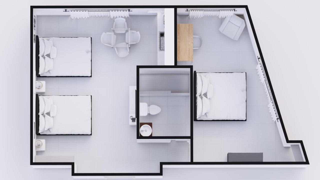 Suite Familiar Prémium con 1 dormitorio y cocina