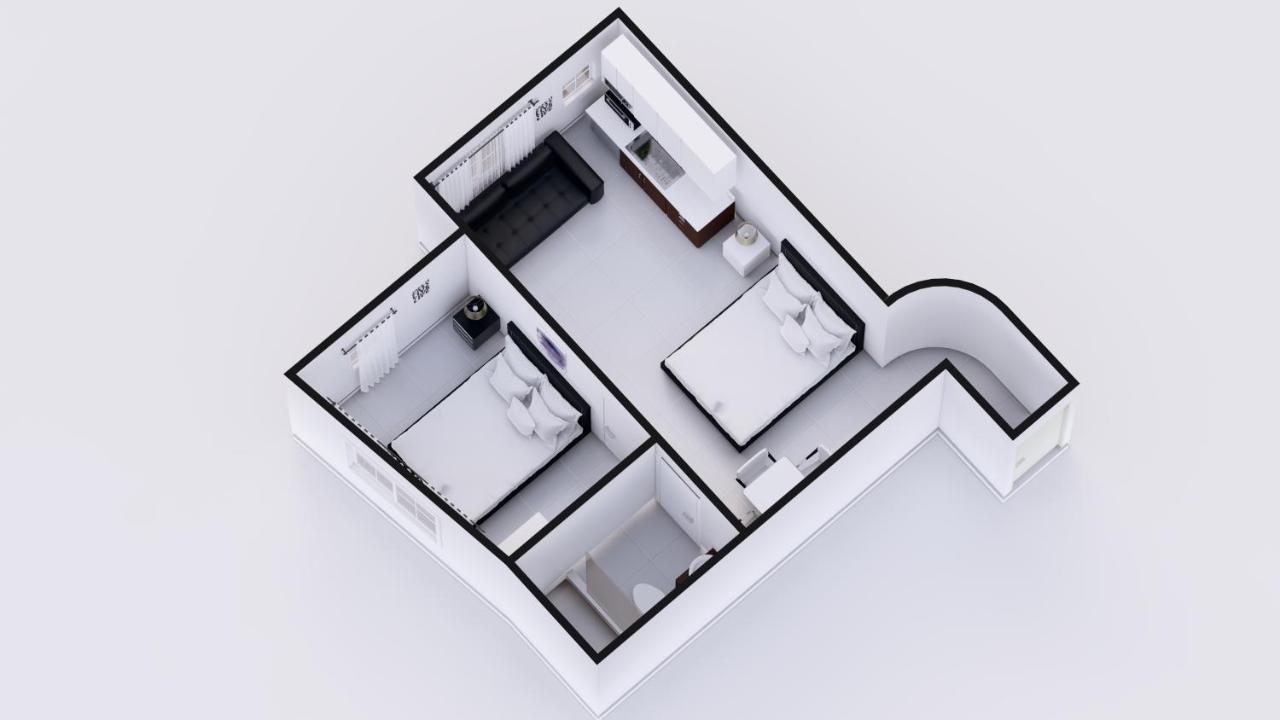 Suite 2 Chambres avec 2 Salles de Bains et Cuisine
