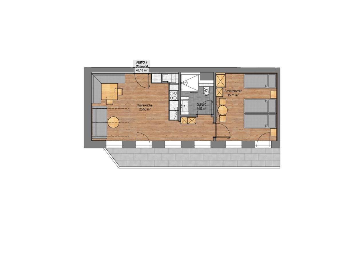 Appartement met 1 Slaapkamer
