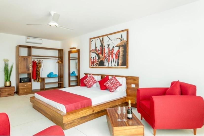 Deluxe tweepersoonskamer met balkon en uitzicht op zee