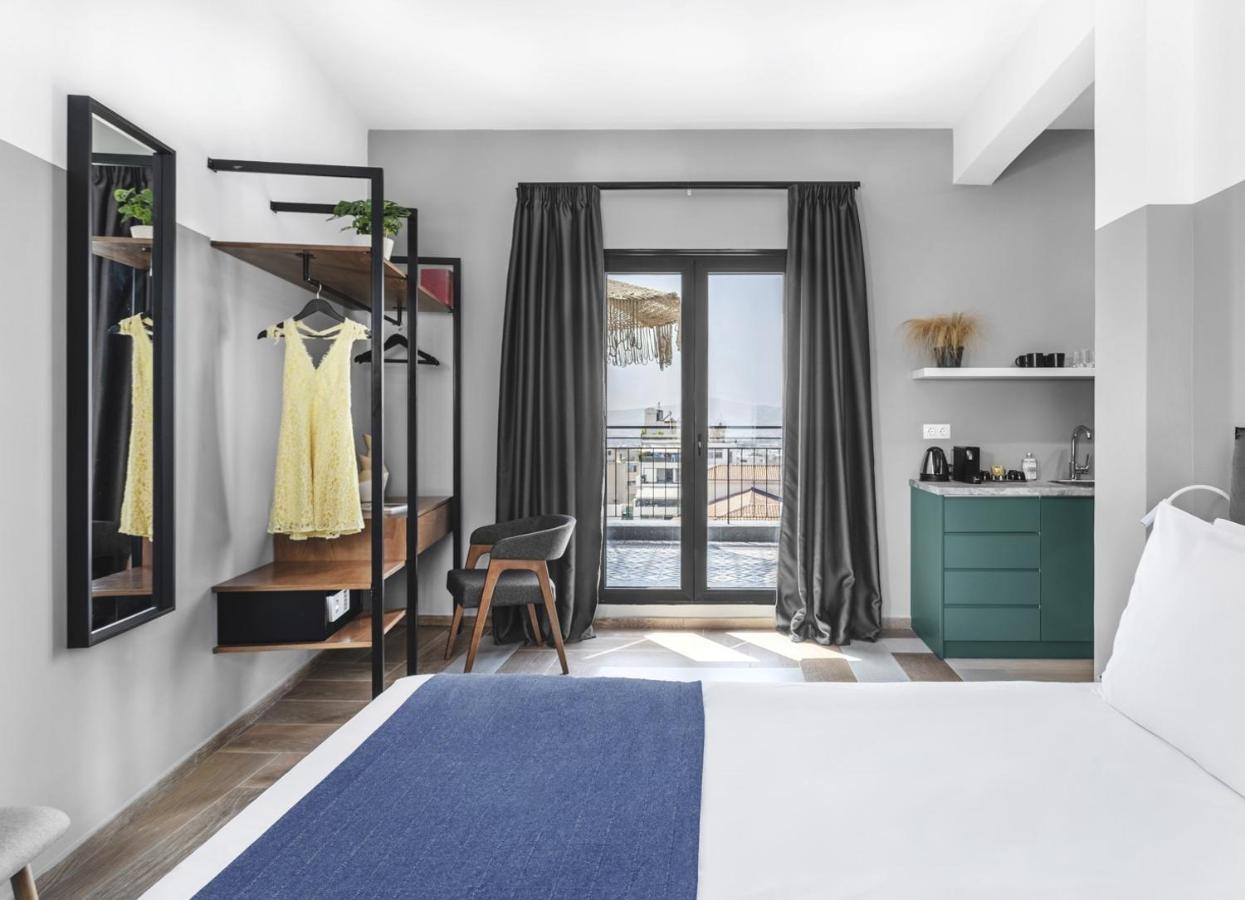 Deluxe Doppelzimmer mit Terrasse und Blick auf die Akropolis