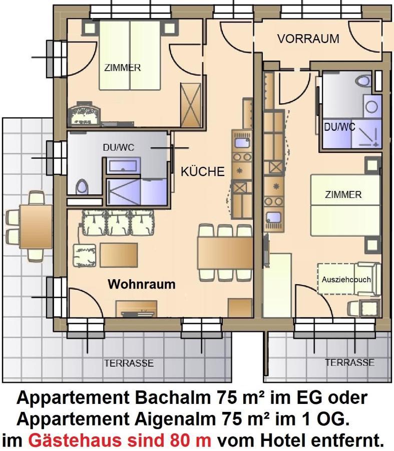 Apartment mit 2 Schlafzimmern