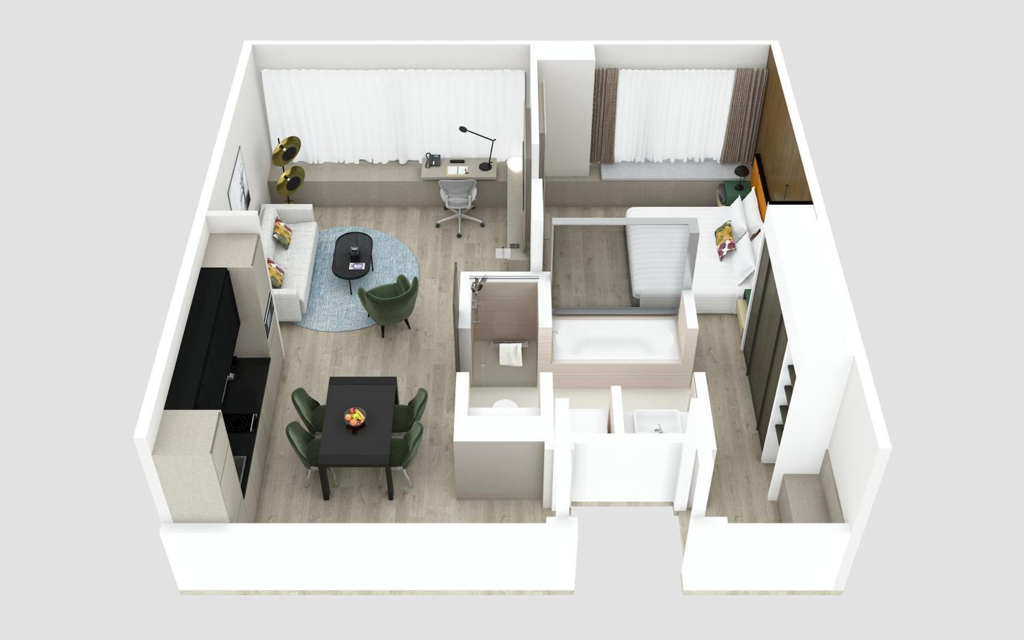 Two-Bedroom Executive Suite