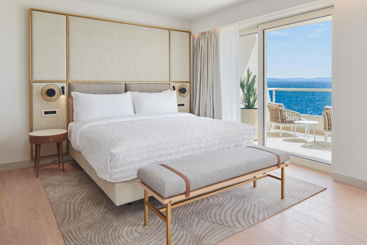 Terrassensuite mit 1 Schlafzimmer, Whirlpool und Meerblick