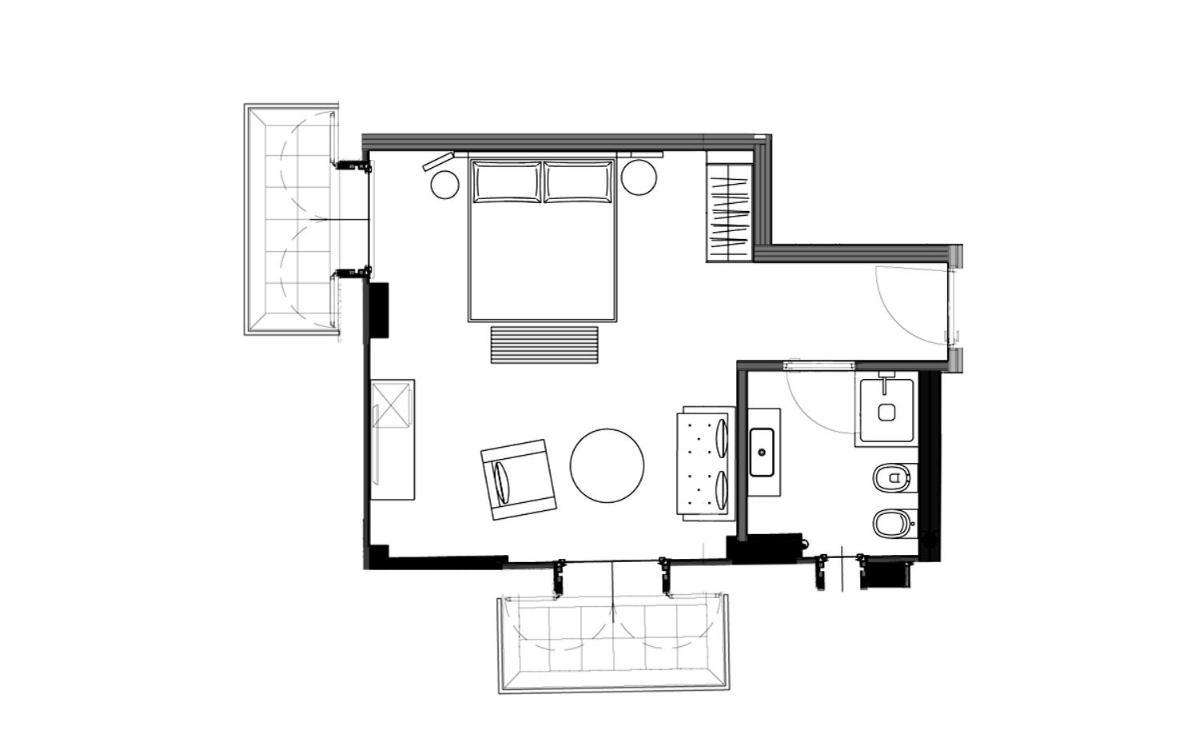 Deluxe Double Room with Balcony and Sea View