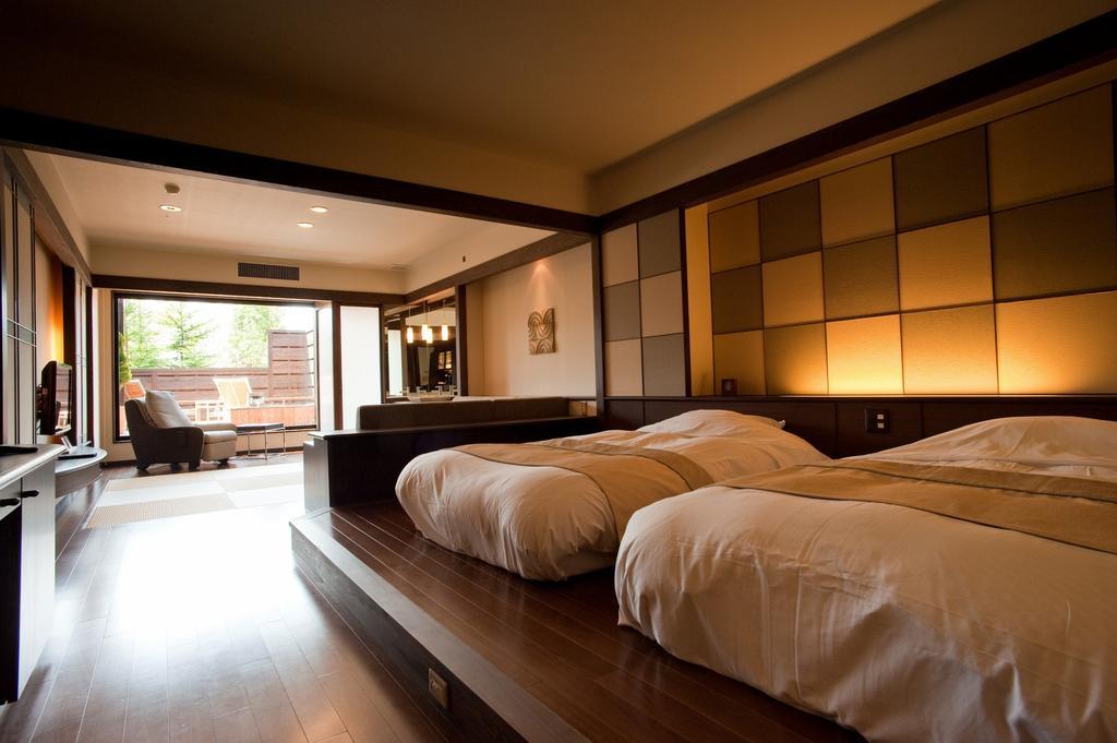 Room with Tatami Area and Onsen Open-Air Bath - Buffet Breakfast + Kaiseki Dinner Included