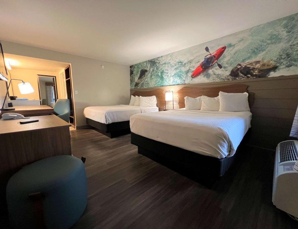 Queen Room with Two Queen Beds and Walk-In Shower