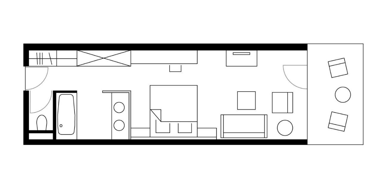 Single Room with Balcony and Mountain View
