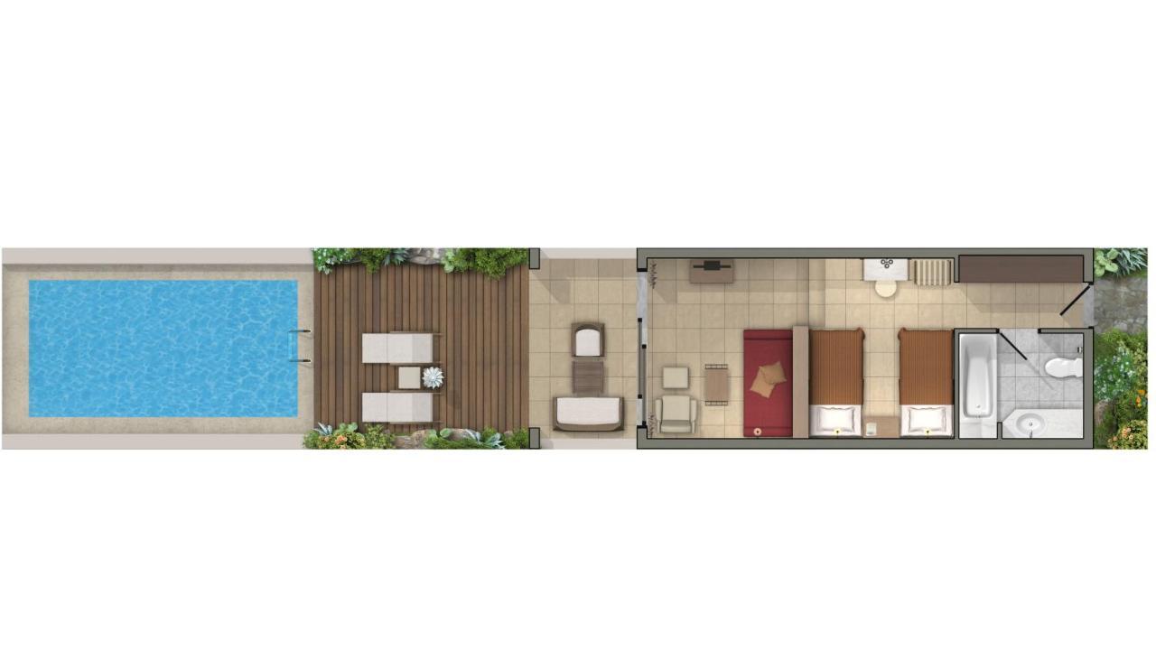 Mythica Bungalow mit eigenem Pool, direkt am Strand