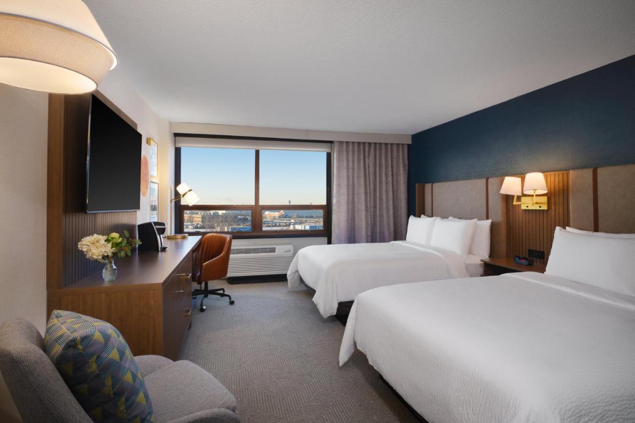 Premium Queen Room with Two Queen Beds and Airport View