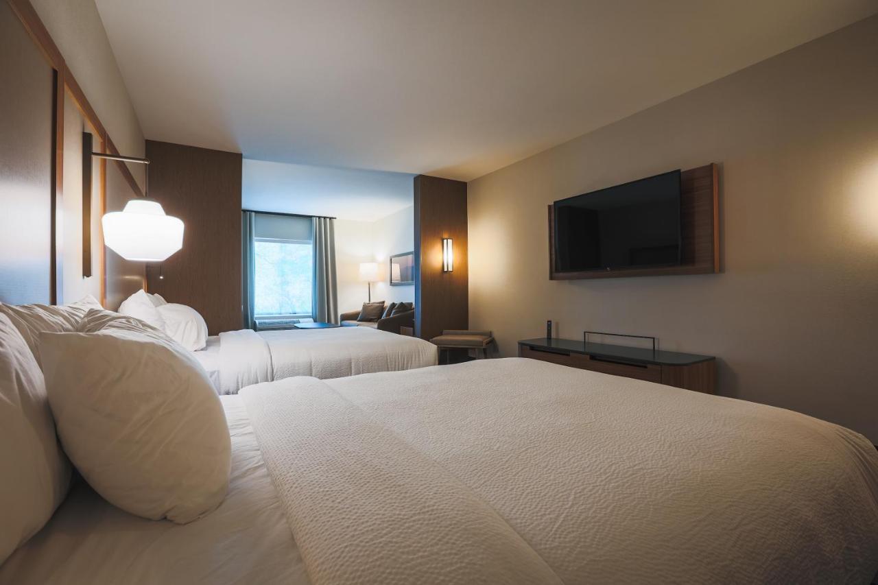 Suite, 2 Queen, Sofa bed, Partial lake view