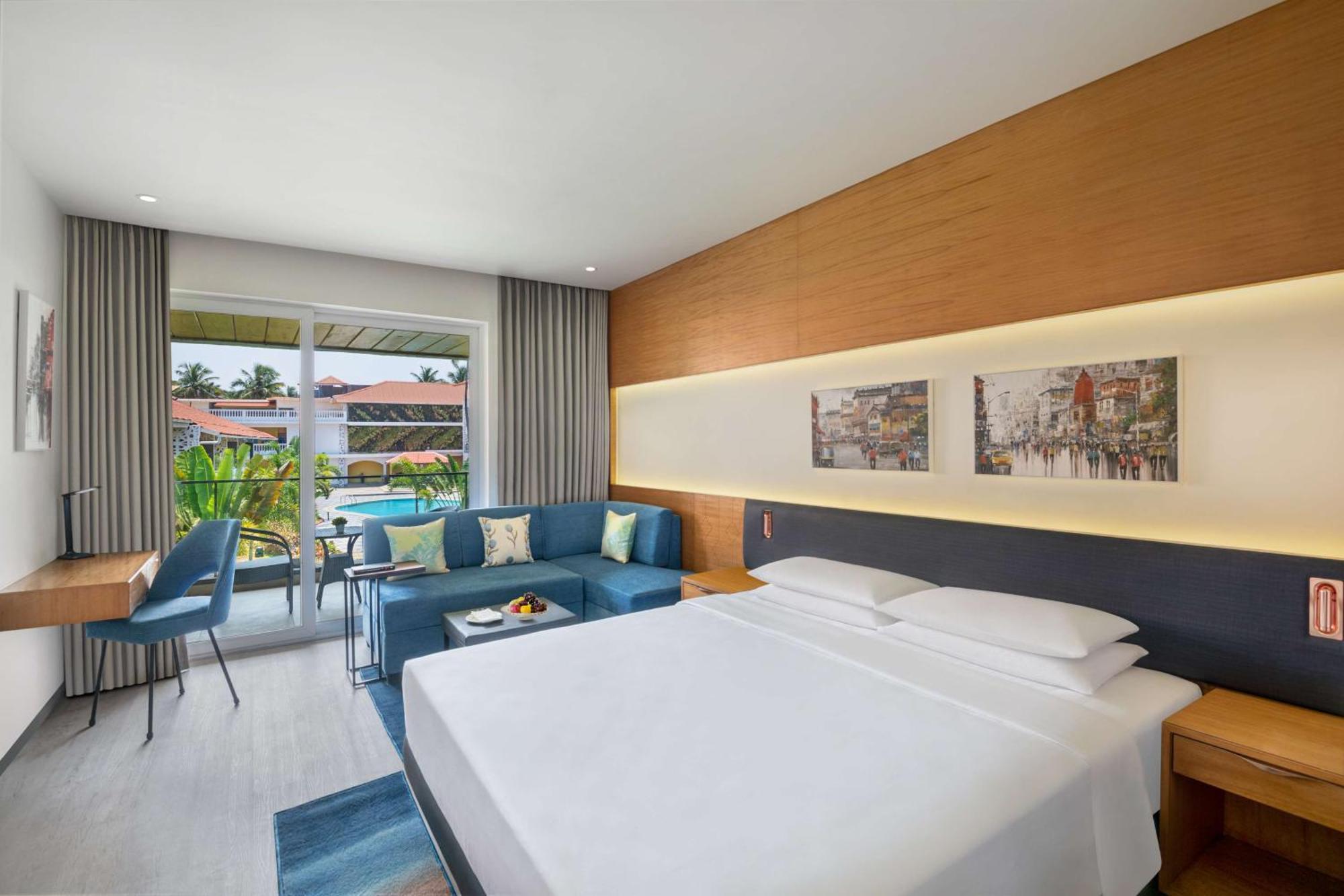 King Room with Balcony and Pool View