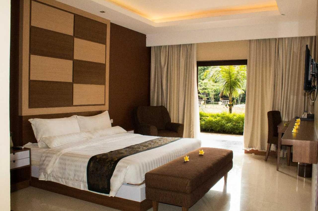 Kamar King dengan Pemandangan Kebun