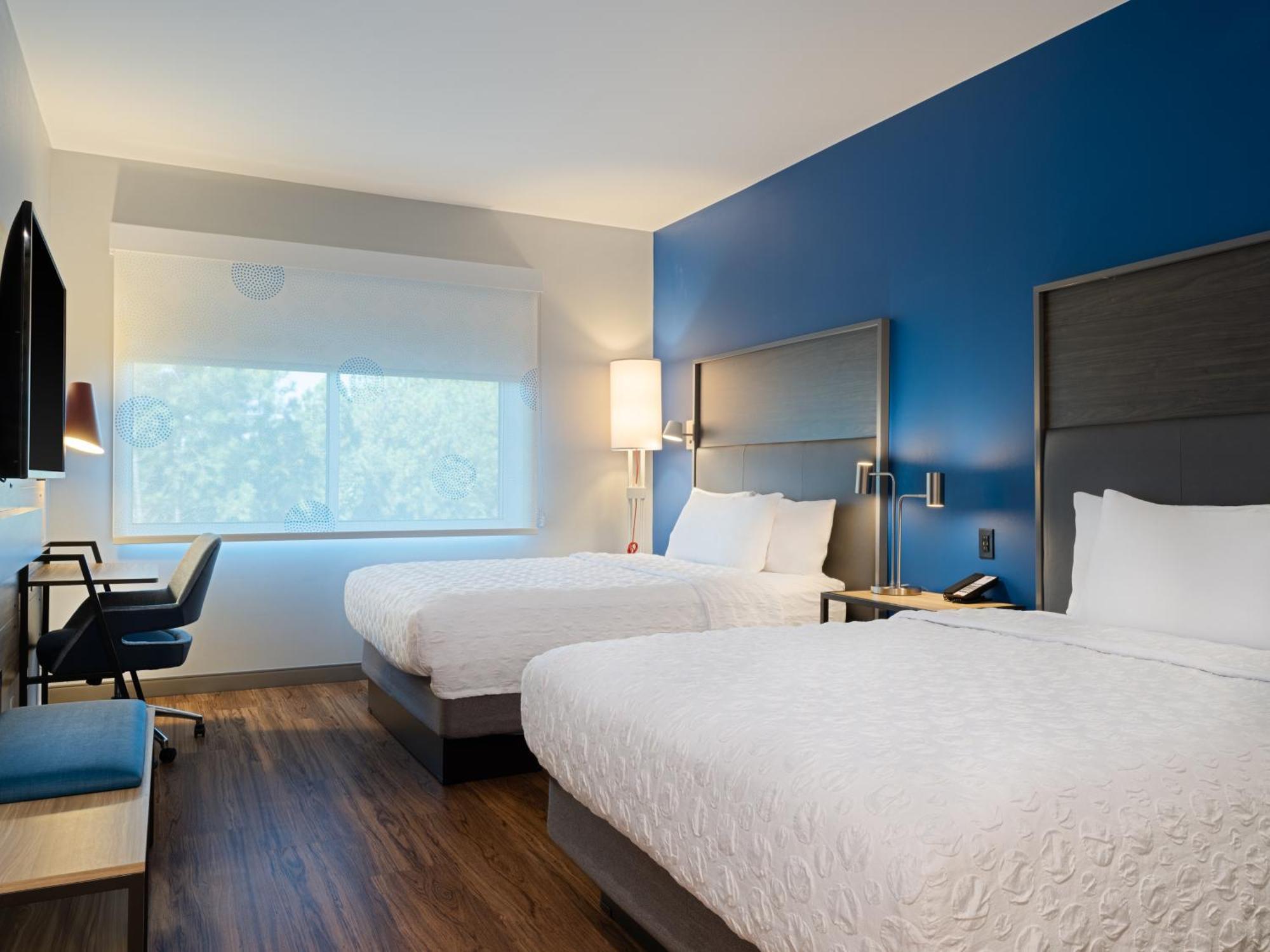 Queen Room with Two Queen Beds and Walk-In Shower