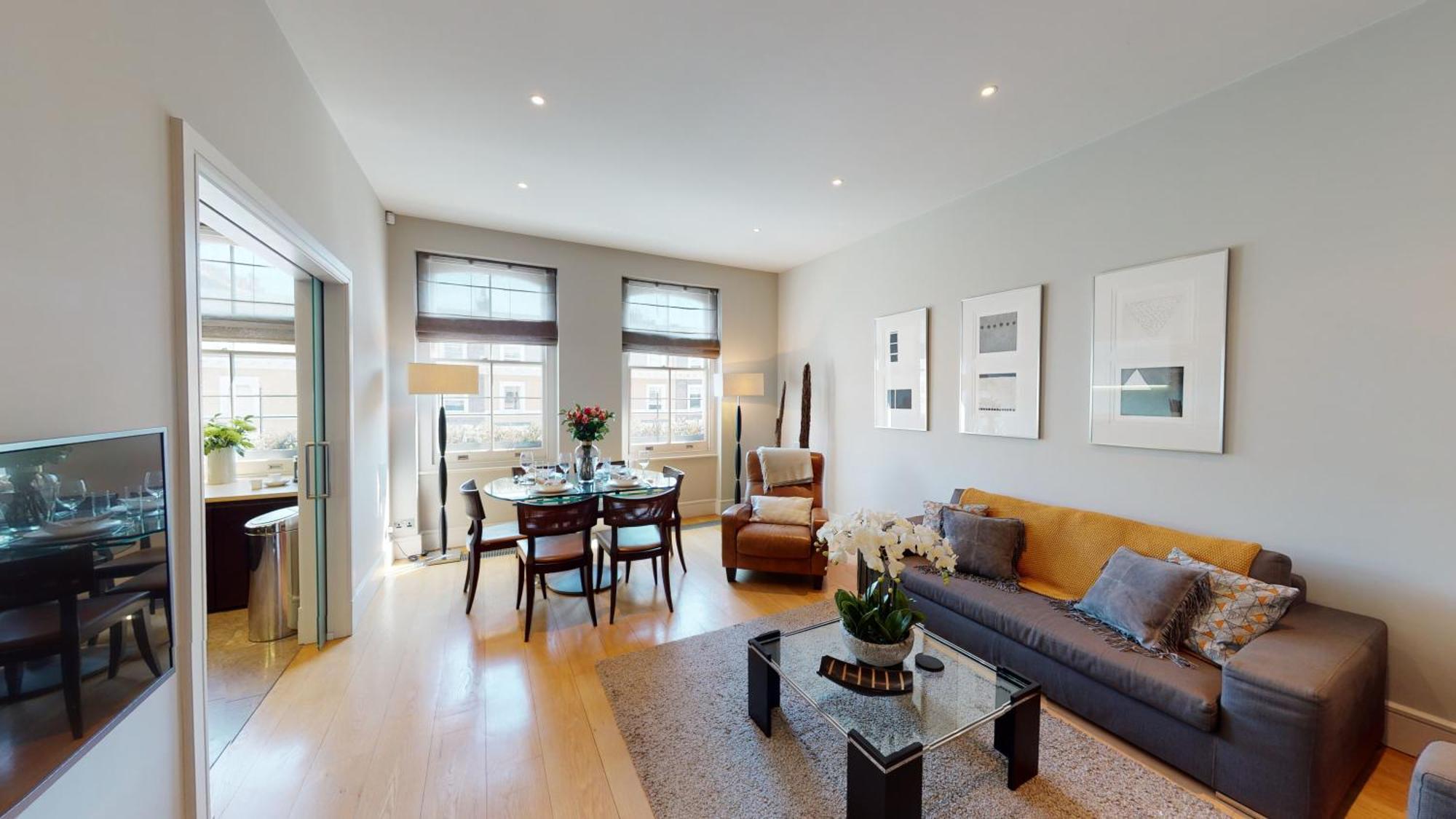 Deluxe Apartment mit 1 Schlafzimmer und Gartenblick