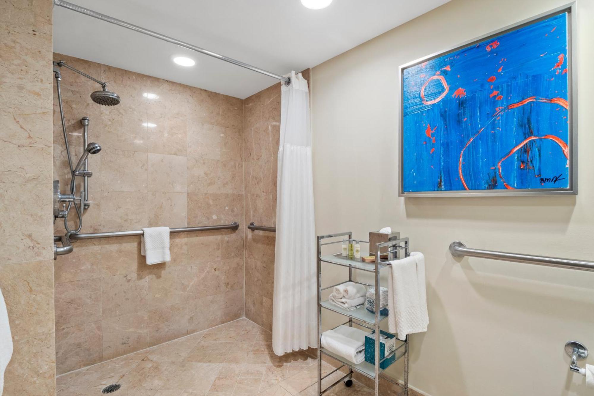 Suite met Kingsize Bed en Rolstoeltoegankelijke Douche - Uitzicht over het Water
