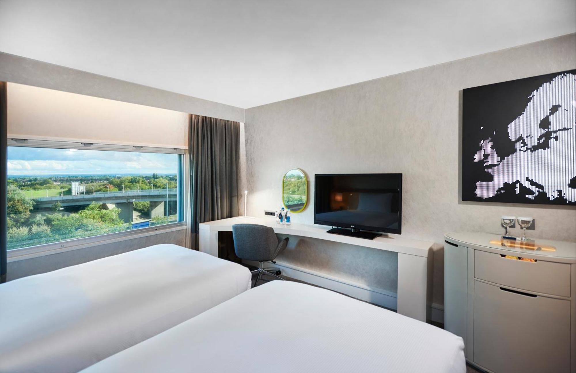 Executive Tweepersoonskamer met 2 Aparte Bedden en Toegang tot de Lounge