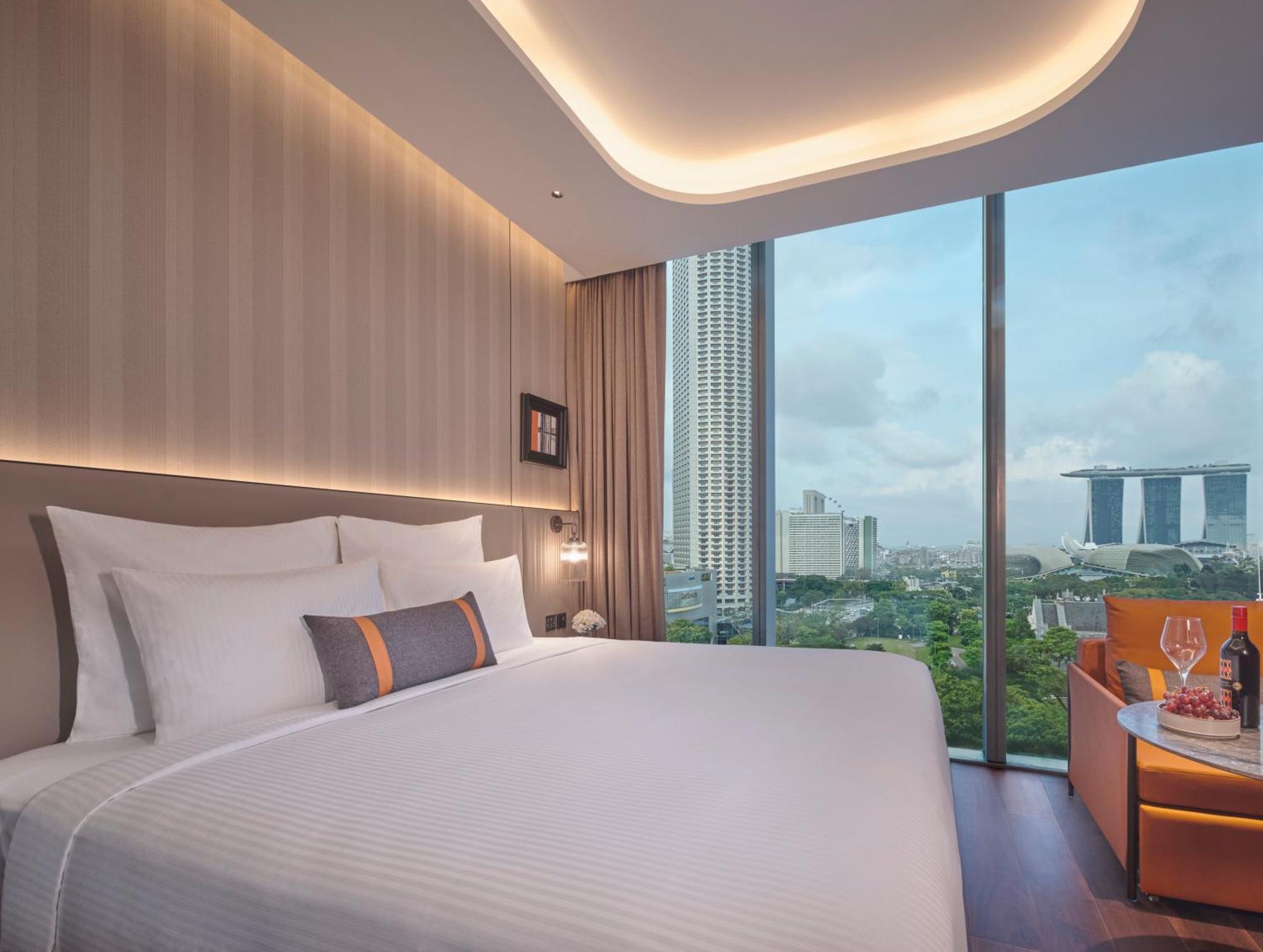 Habitación Executive con cama extragrande, acceso al salón y vistas a la bahía - Planta superior
