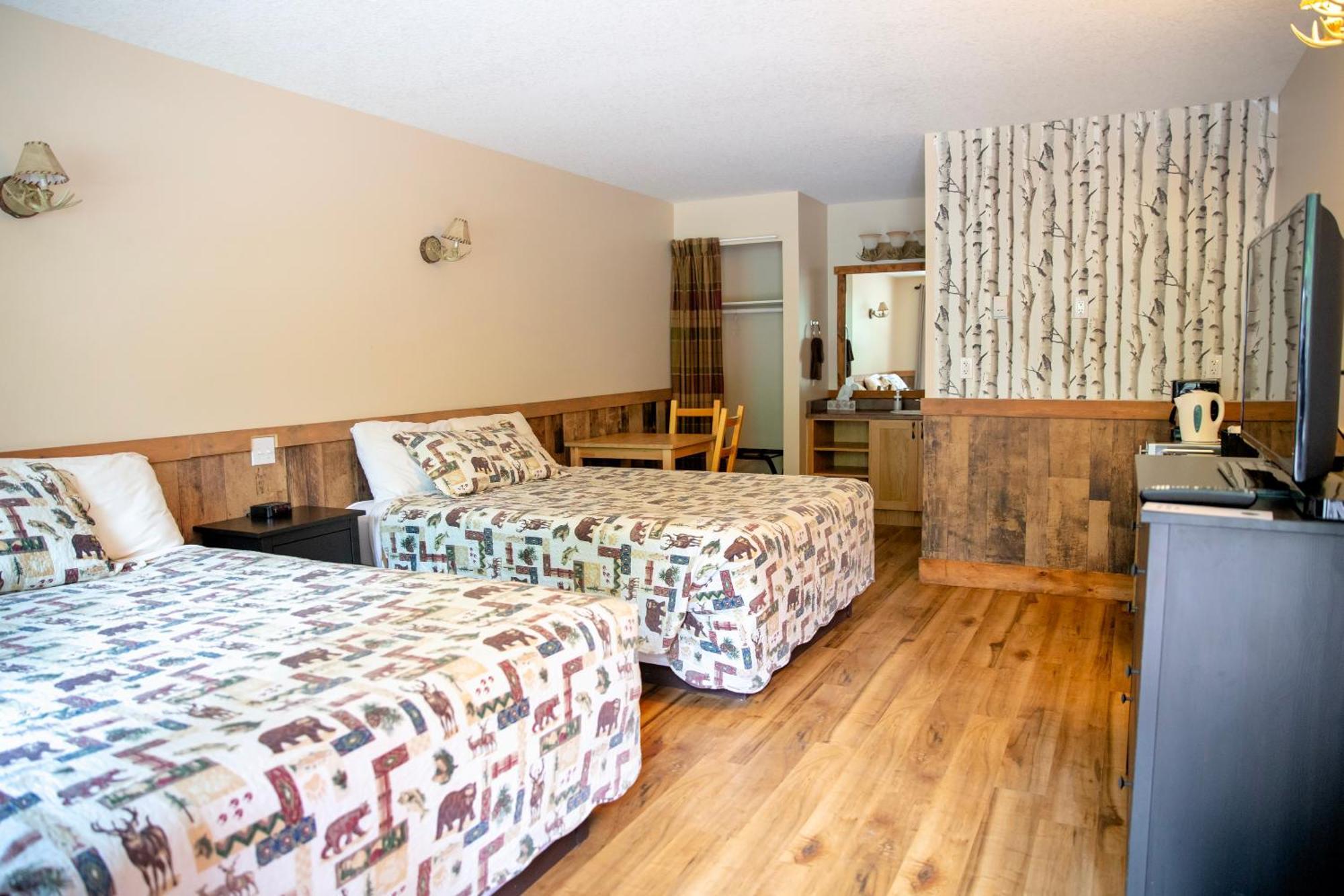 Motel Room Two Queen Beds