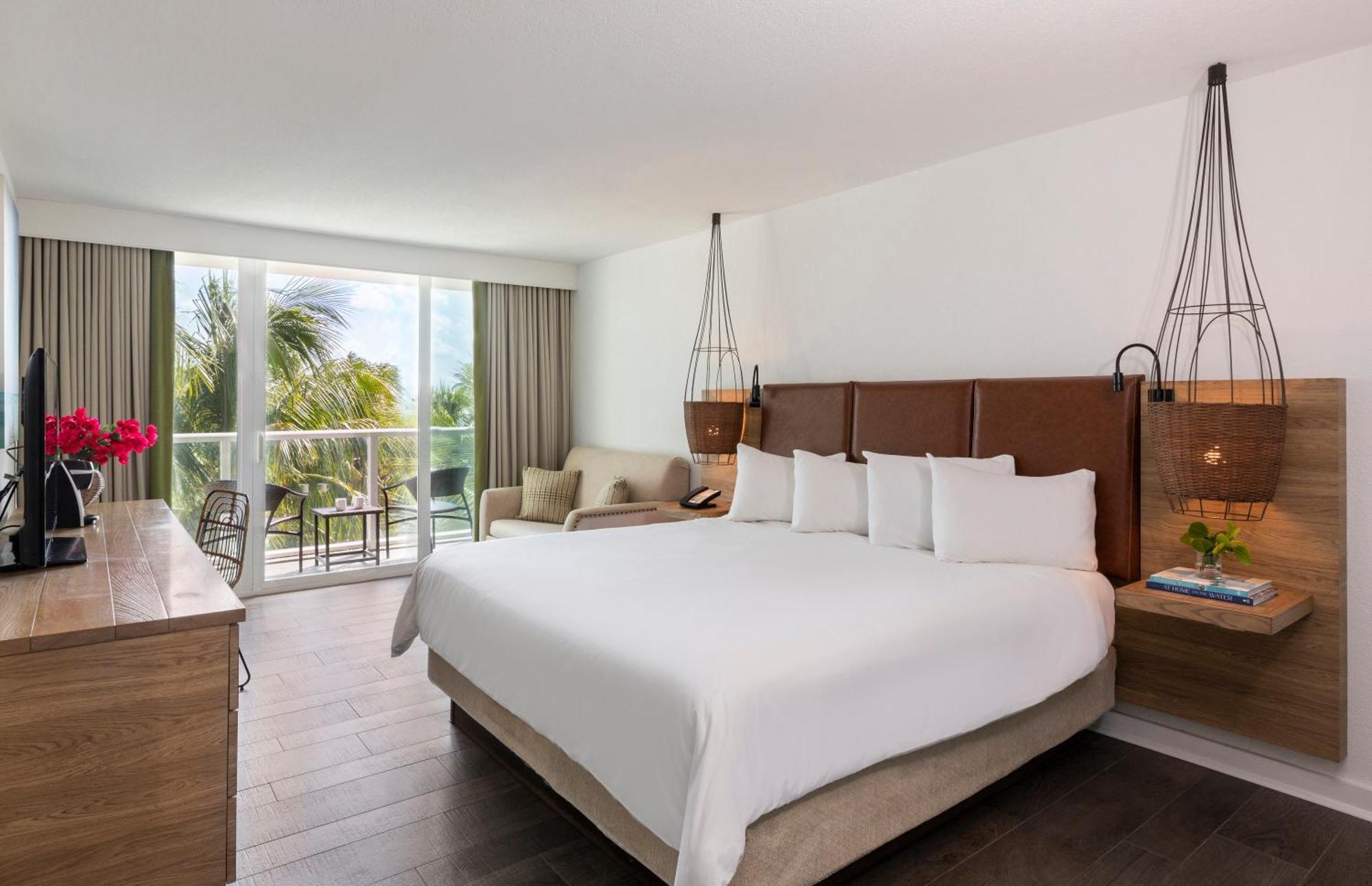 Habitación con vistas parciales al mar - 1 cama extragrande