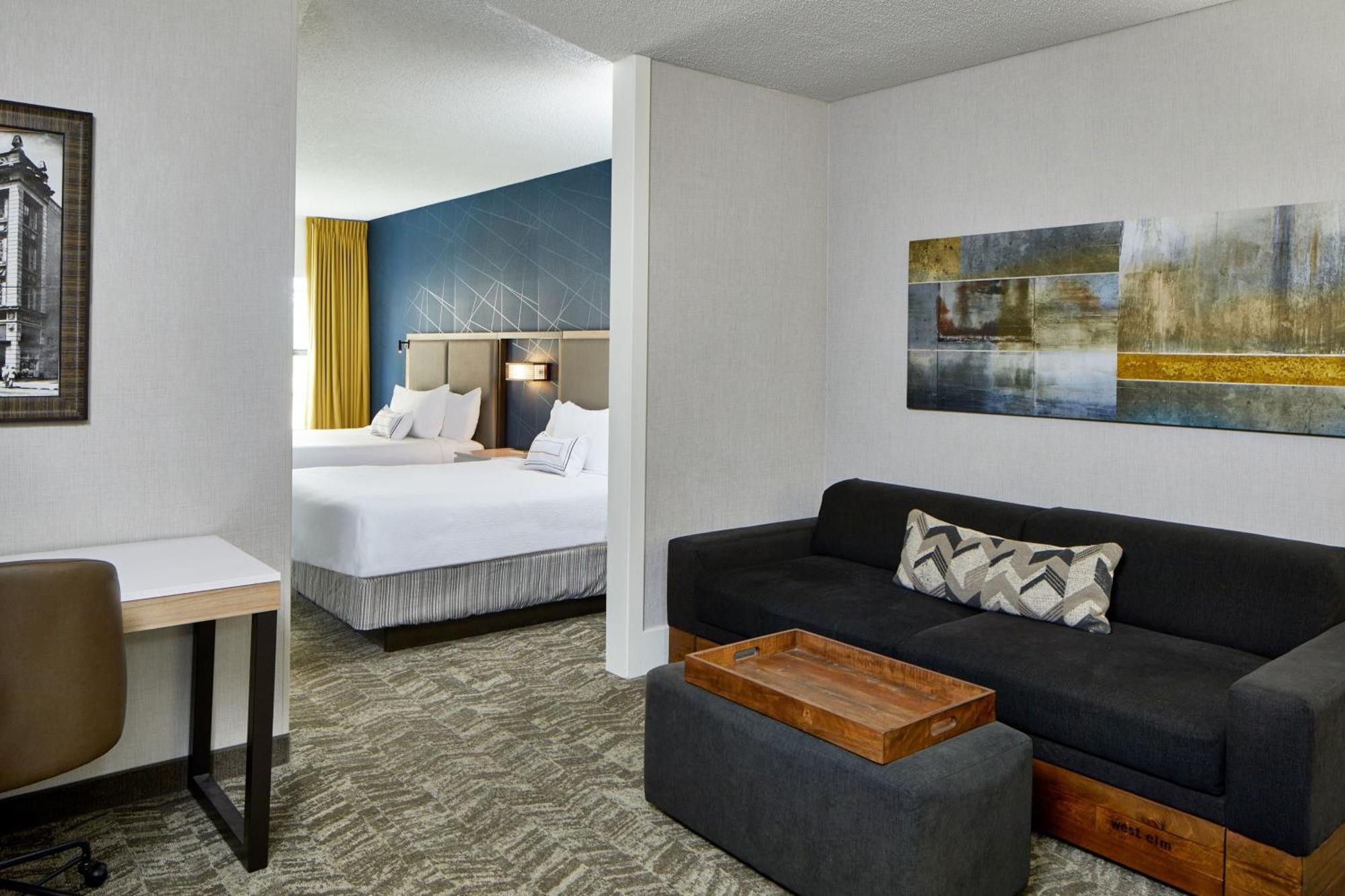 Queen Suite with Two Queen Beds and Trundle Sofa