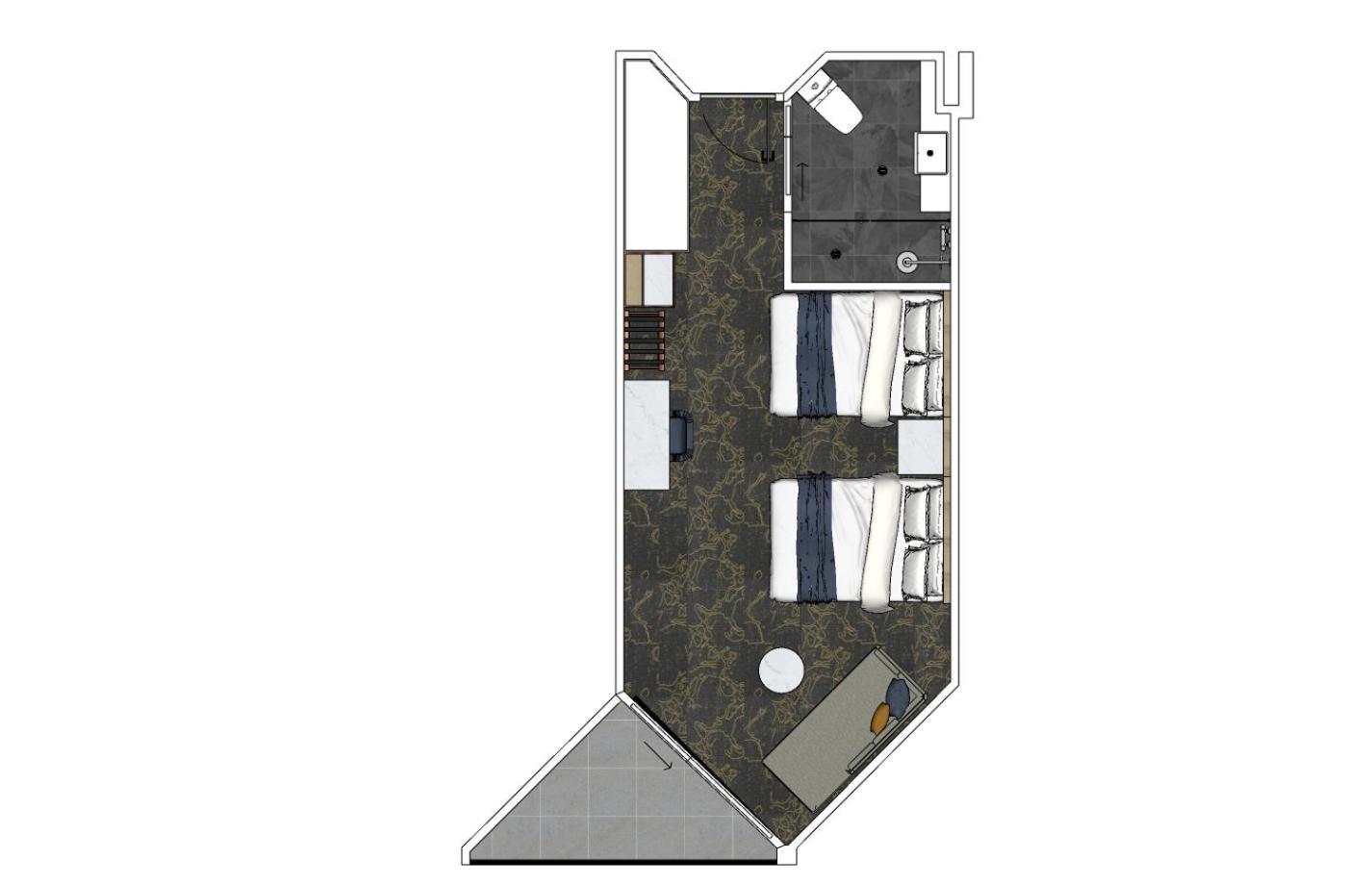 Deluxe Twin Room with Balcony