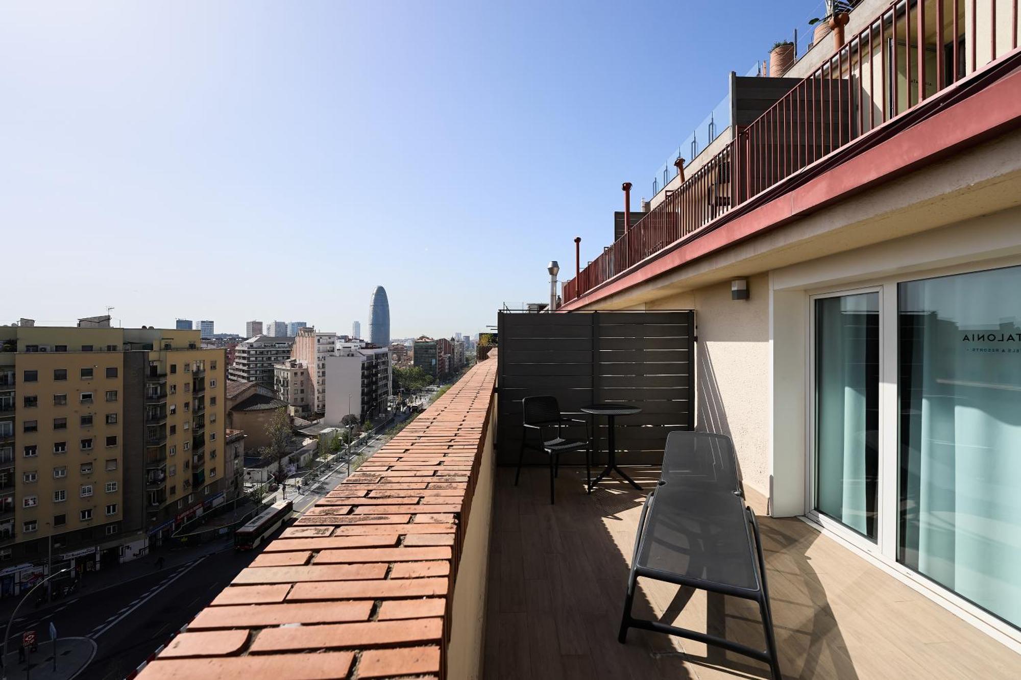 Chambre Double ou Lits Jumeaux avec Terrasse et Accès au Spa
