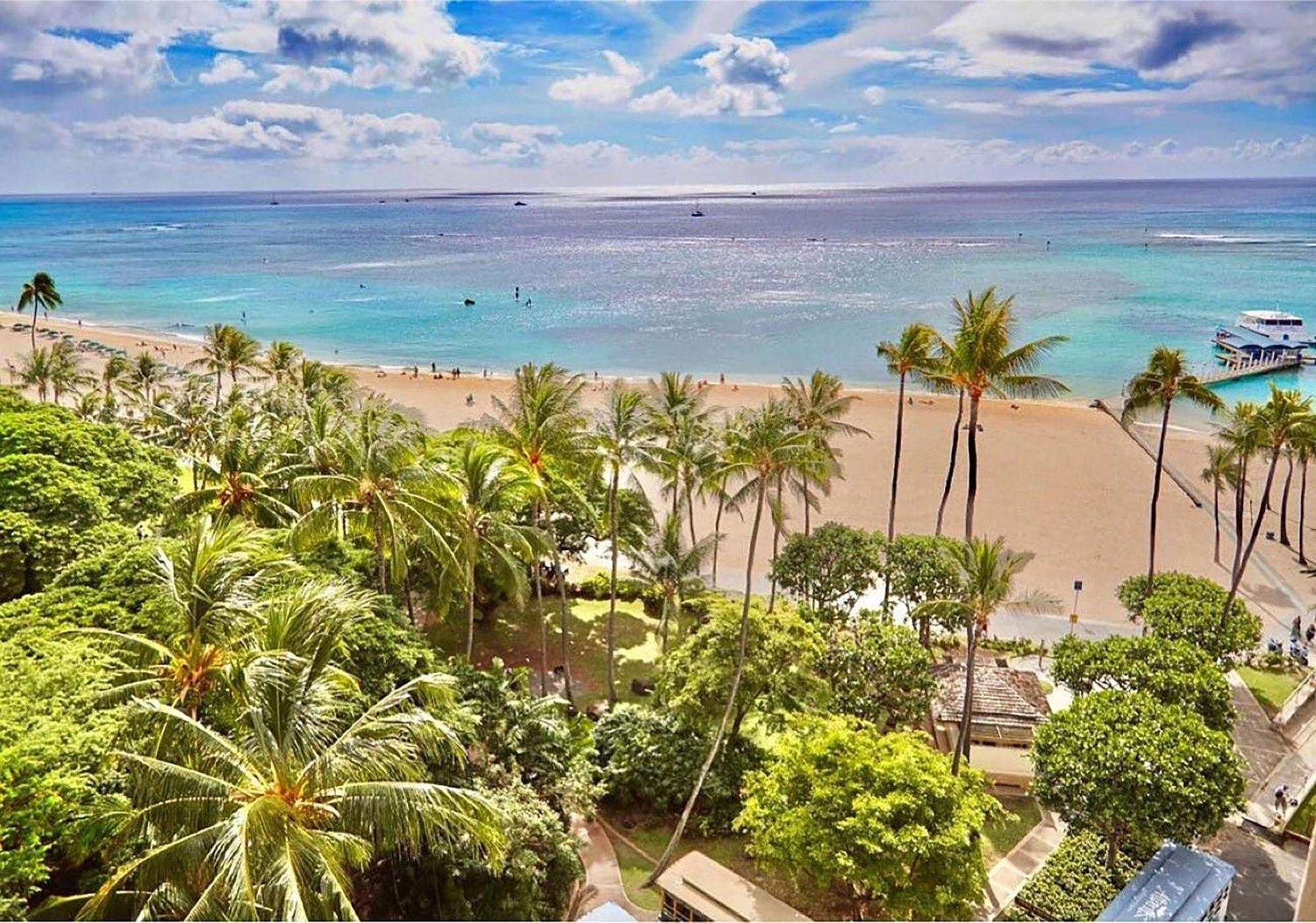 Kamer in de Ali'i Toren met 2 Tweepersoonsbedden en Uitzicht op de Oceaan