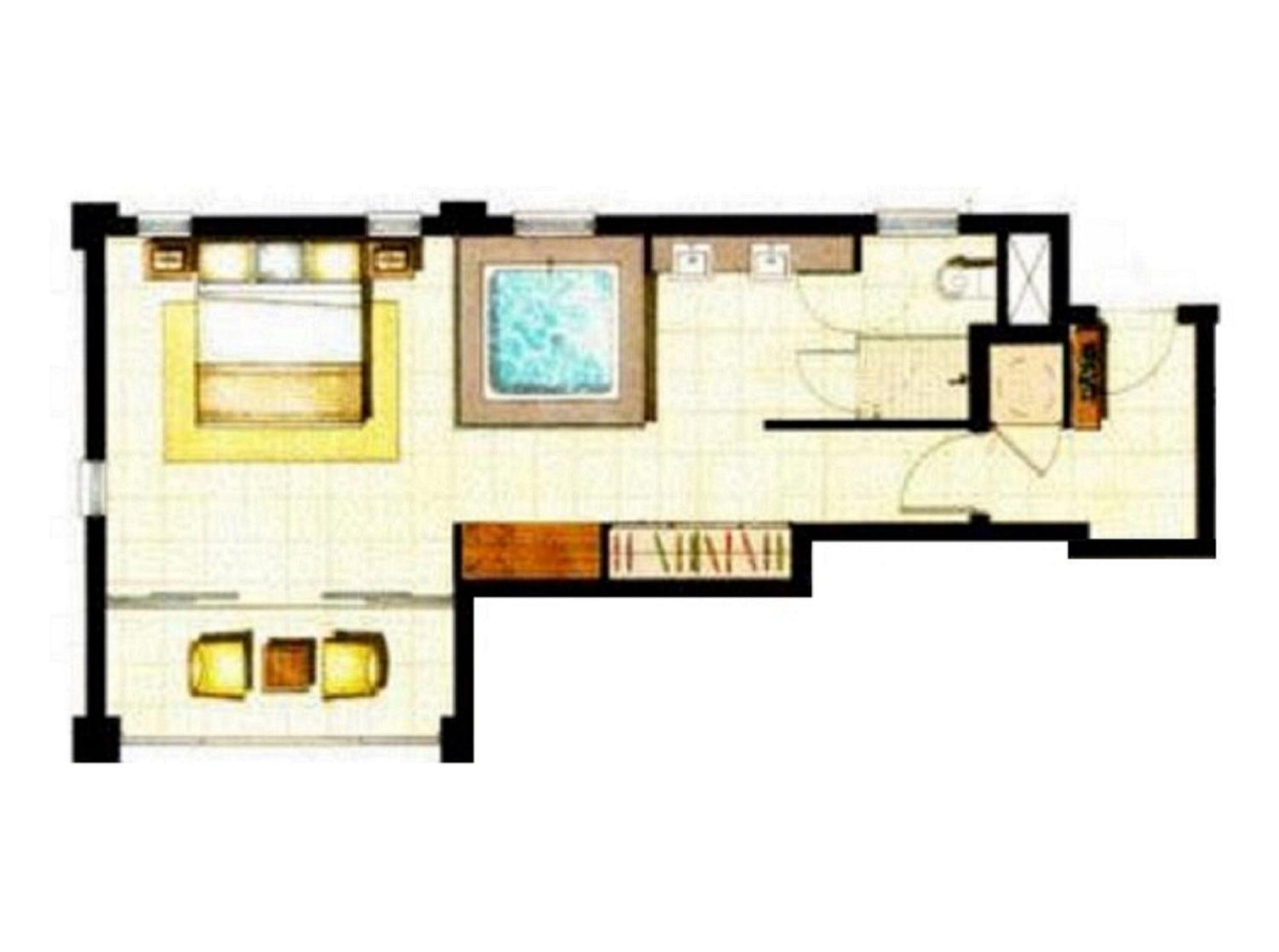 One-Bedroom Studio Suite with Garden View