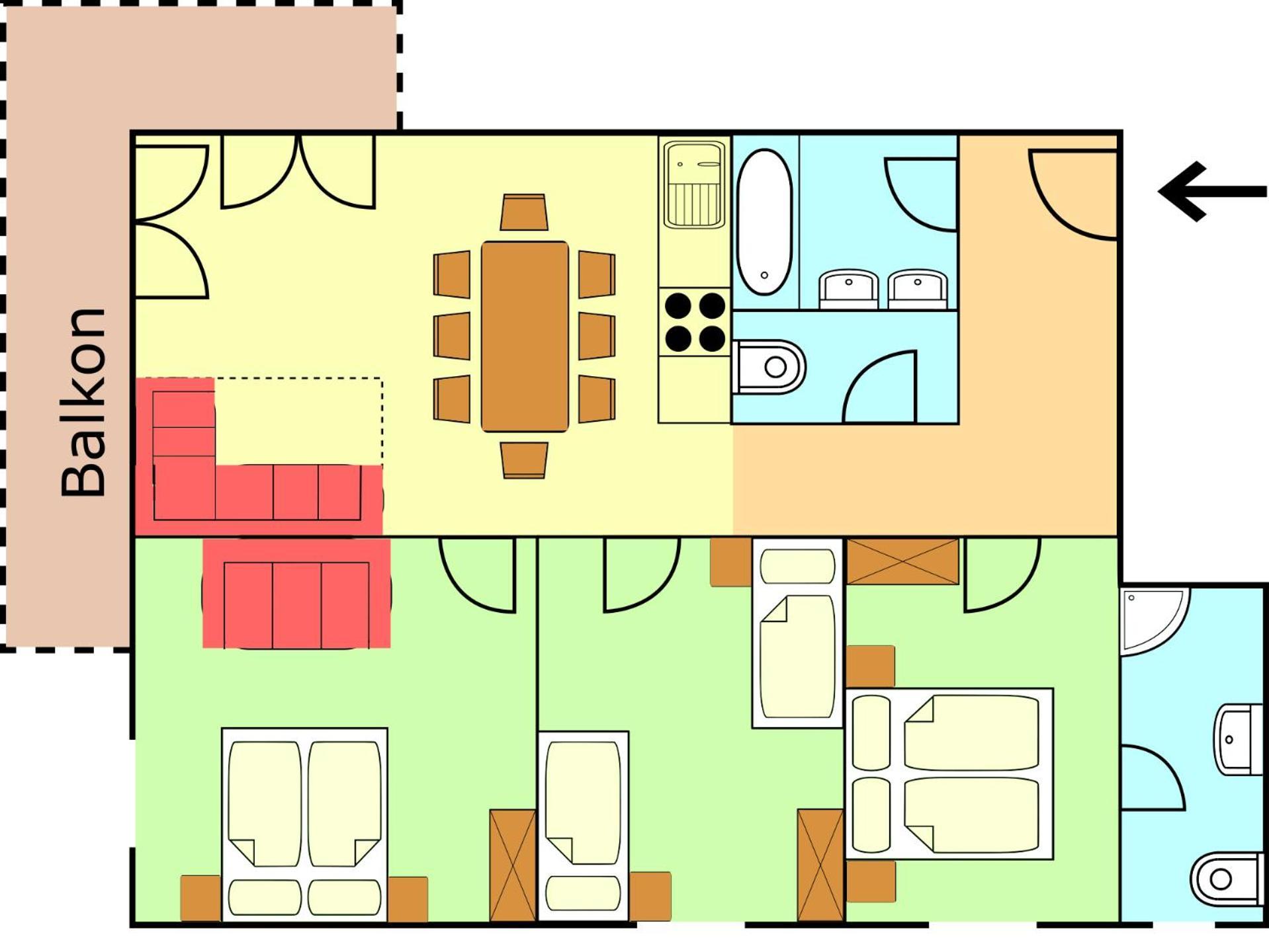 Deluxe Three-Bedroom Apartment