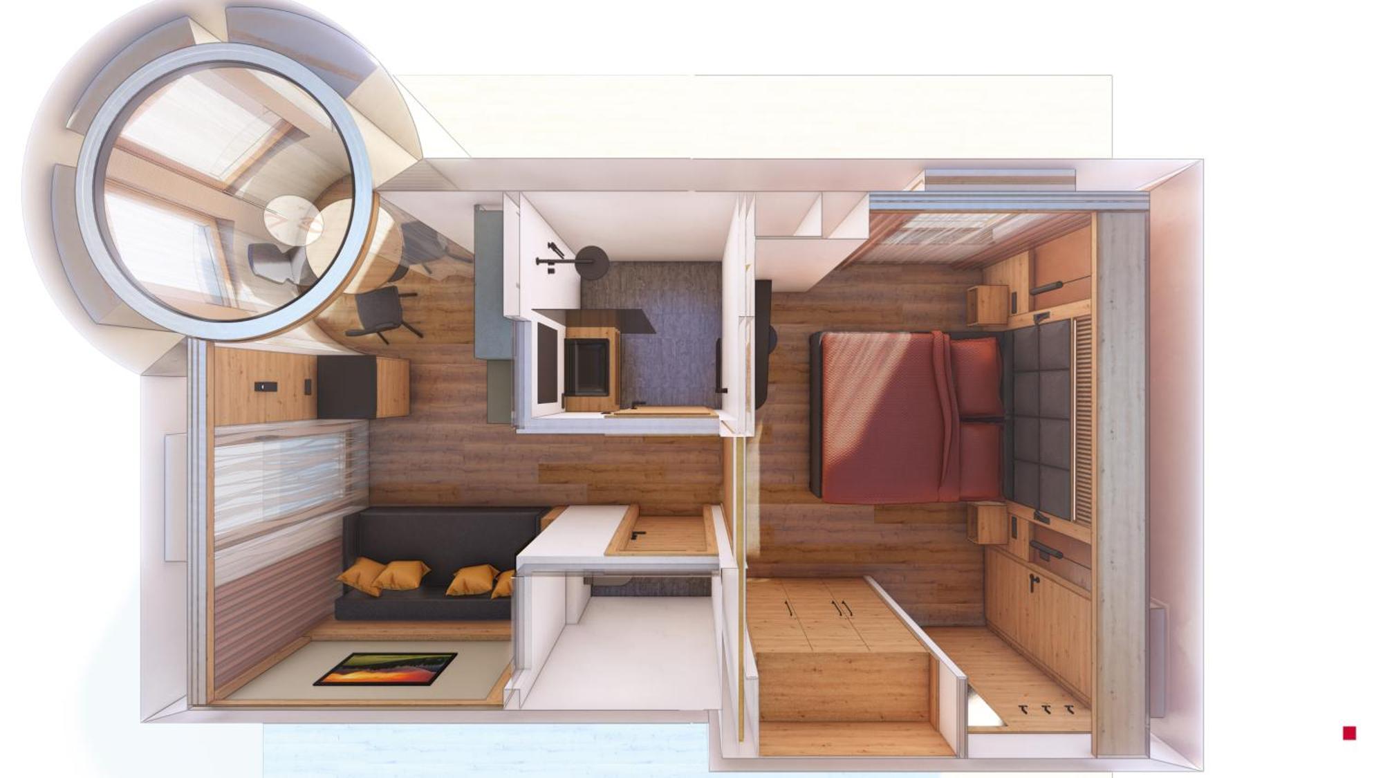 Appartement met 1 Slaapkamer en een Balkon