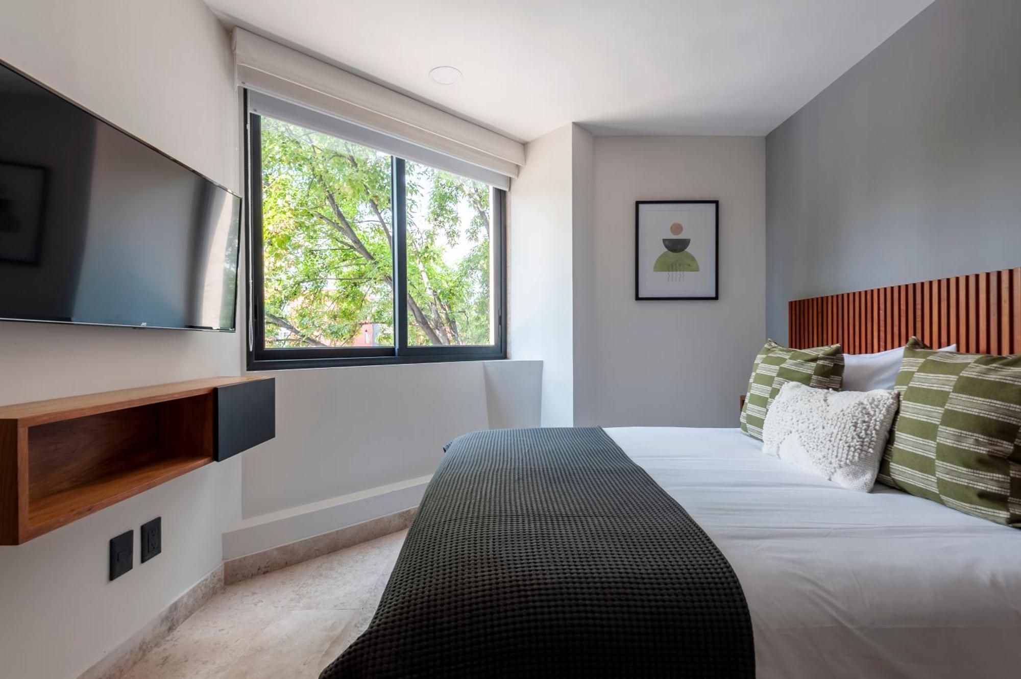 Apartamento con balcón