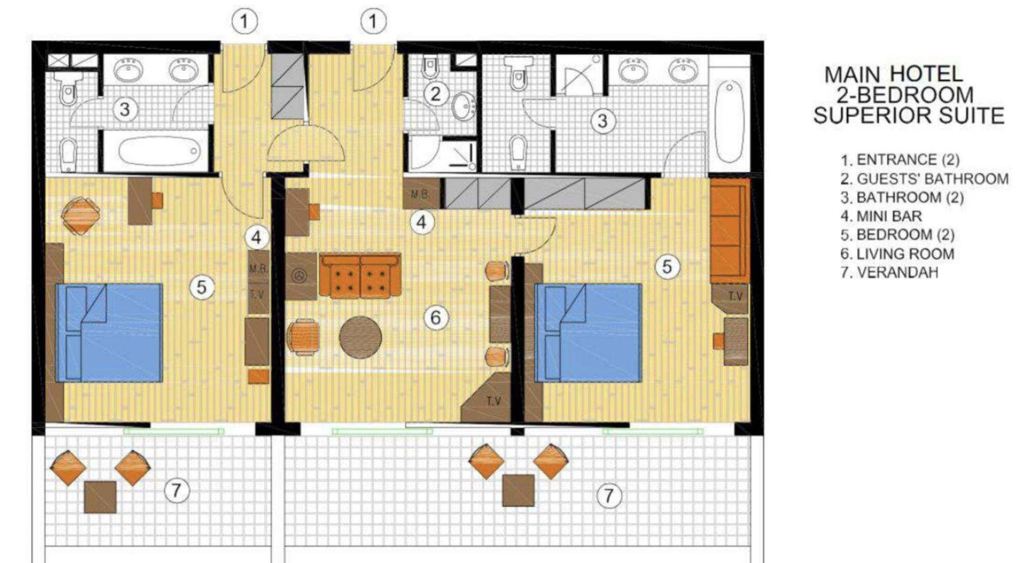 Suite Supérieure 2 Chambres