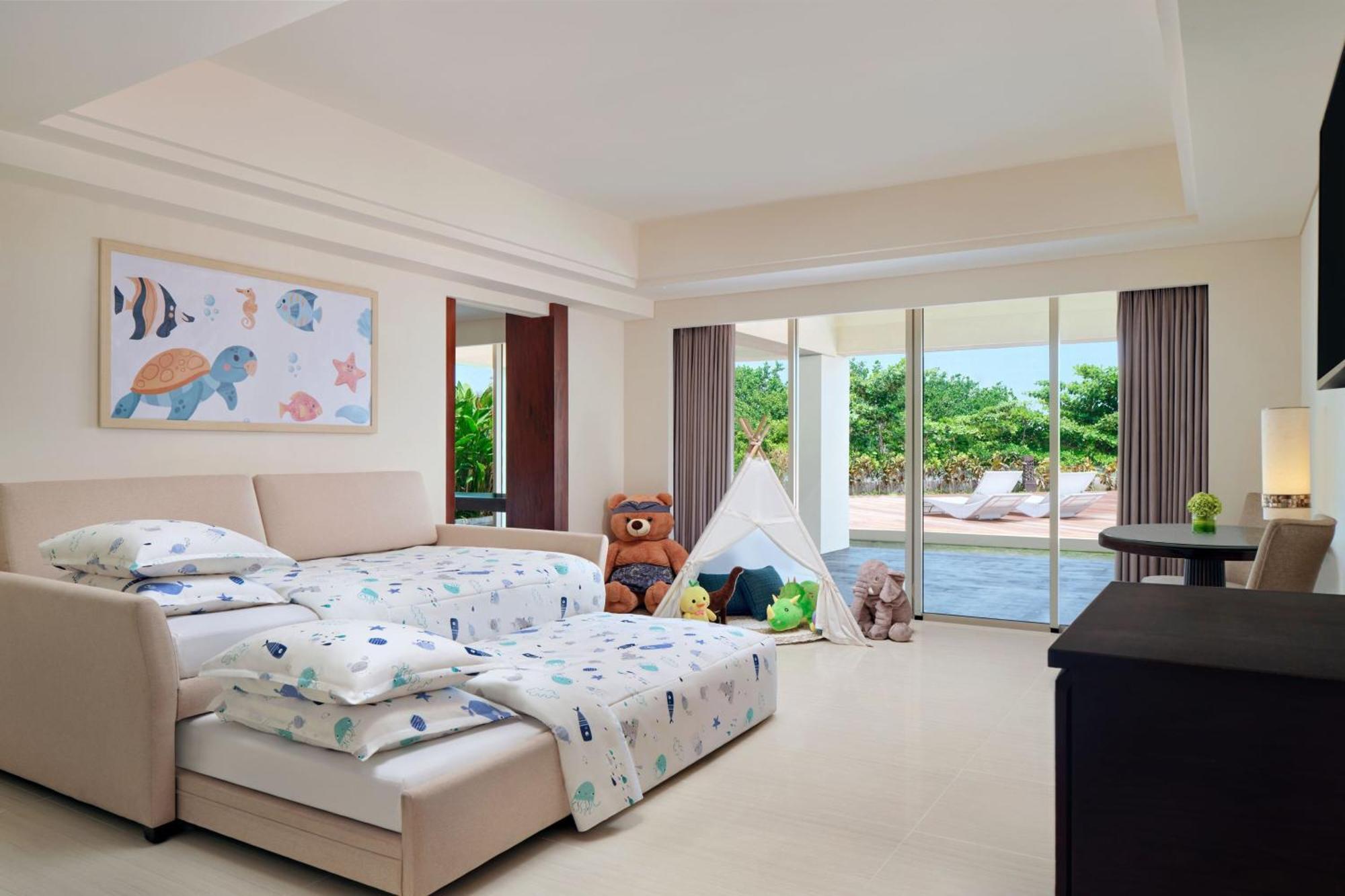 Premium Family Suite, Garden View, 1 King Bed & 2 Sofa Beds (max. occupancy 5 adults) with FREE Kids & Family Activities