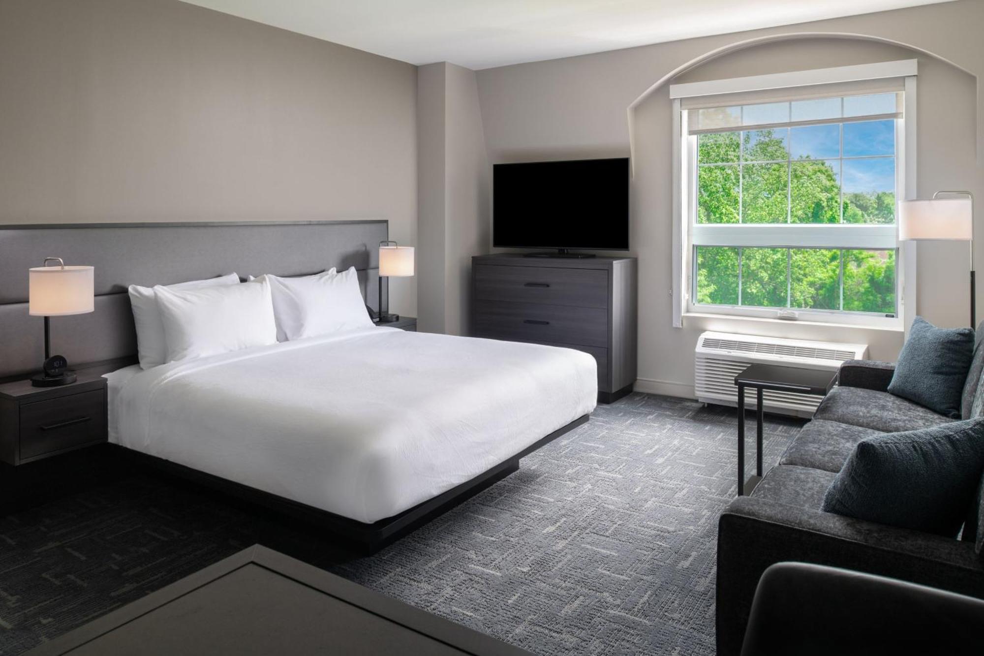 King Studio with Sofa Bed - Mobility and Hearing Accessible with Roll-in Shower