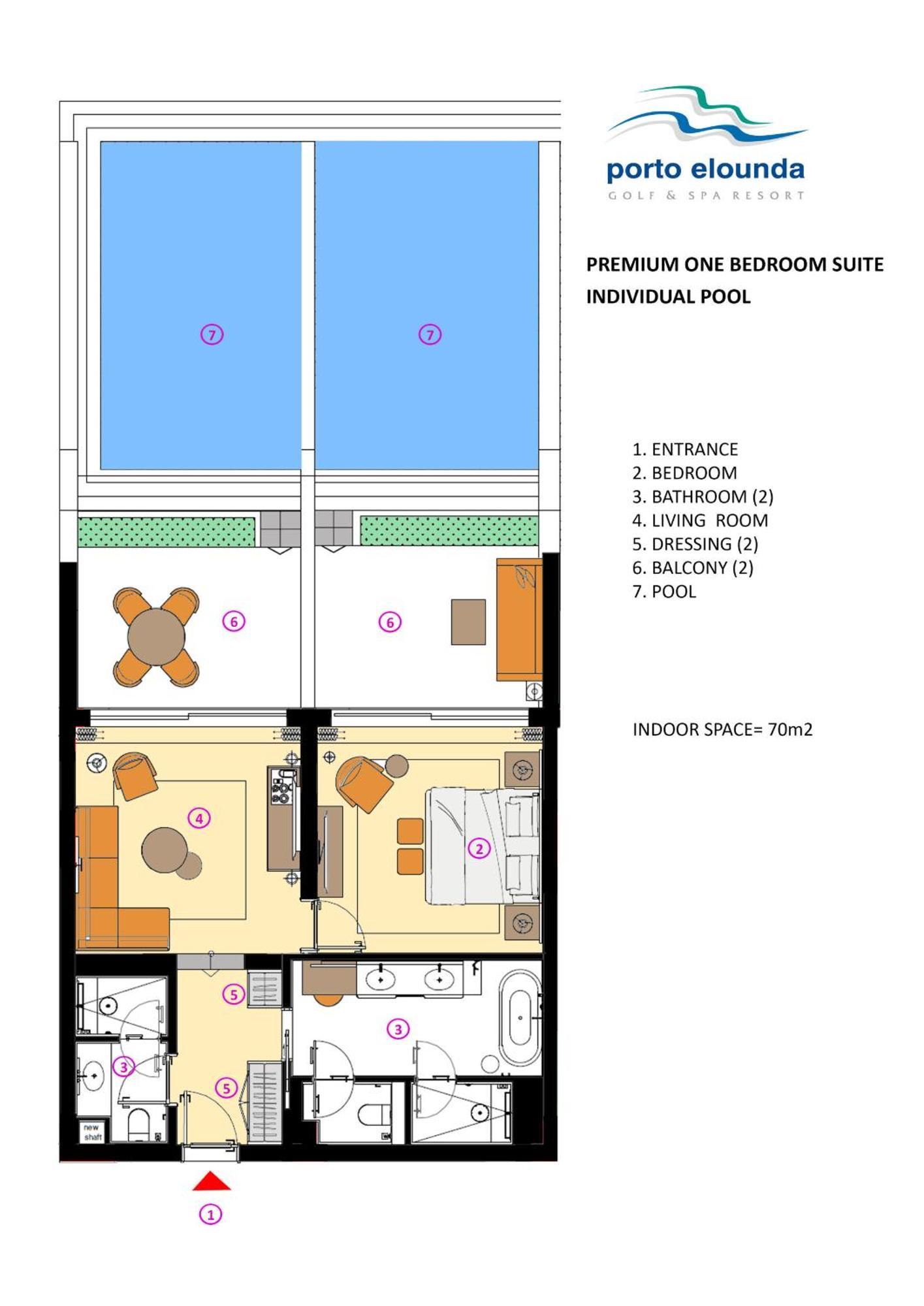 Suite Familiale 1 Chambre Premium avec Piscine Individuelle