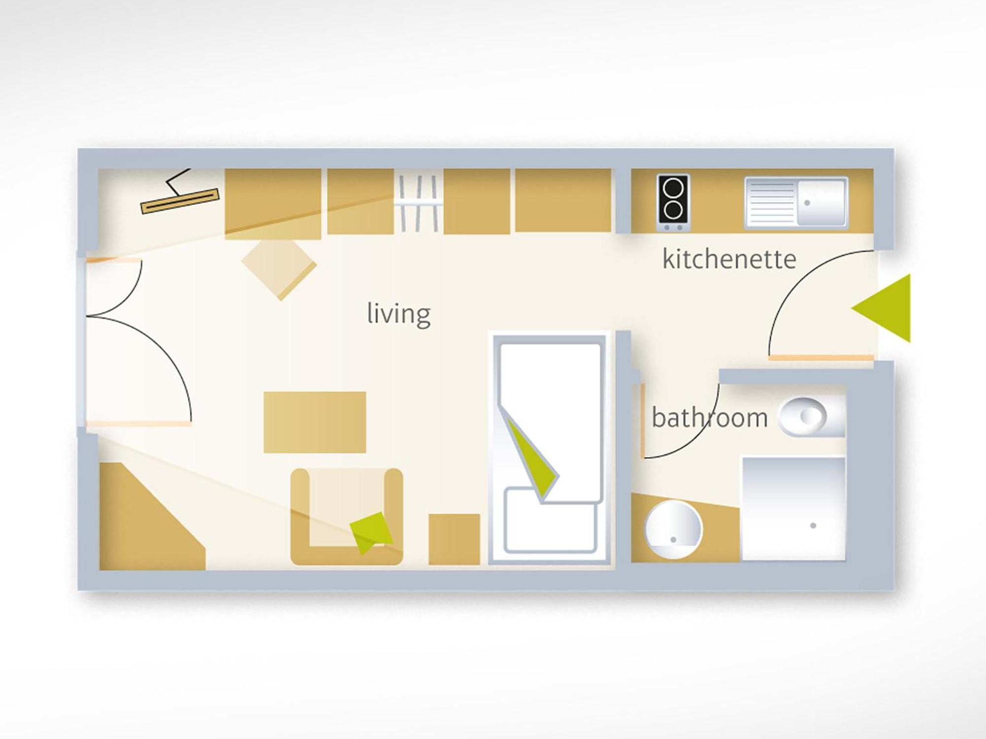 Standaard Appartement voor 1 persoon