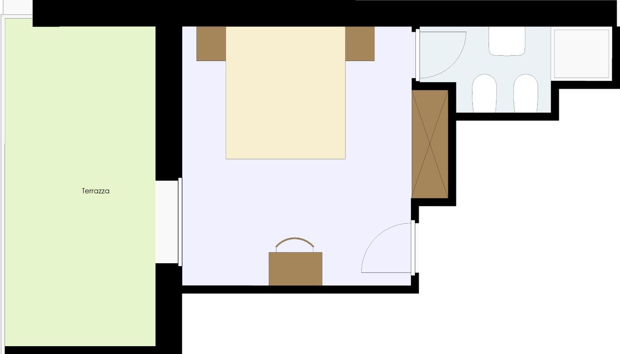 Driepersoonskamer met Balkon