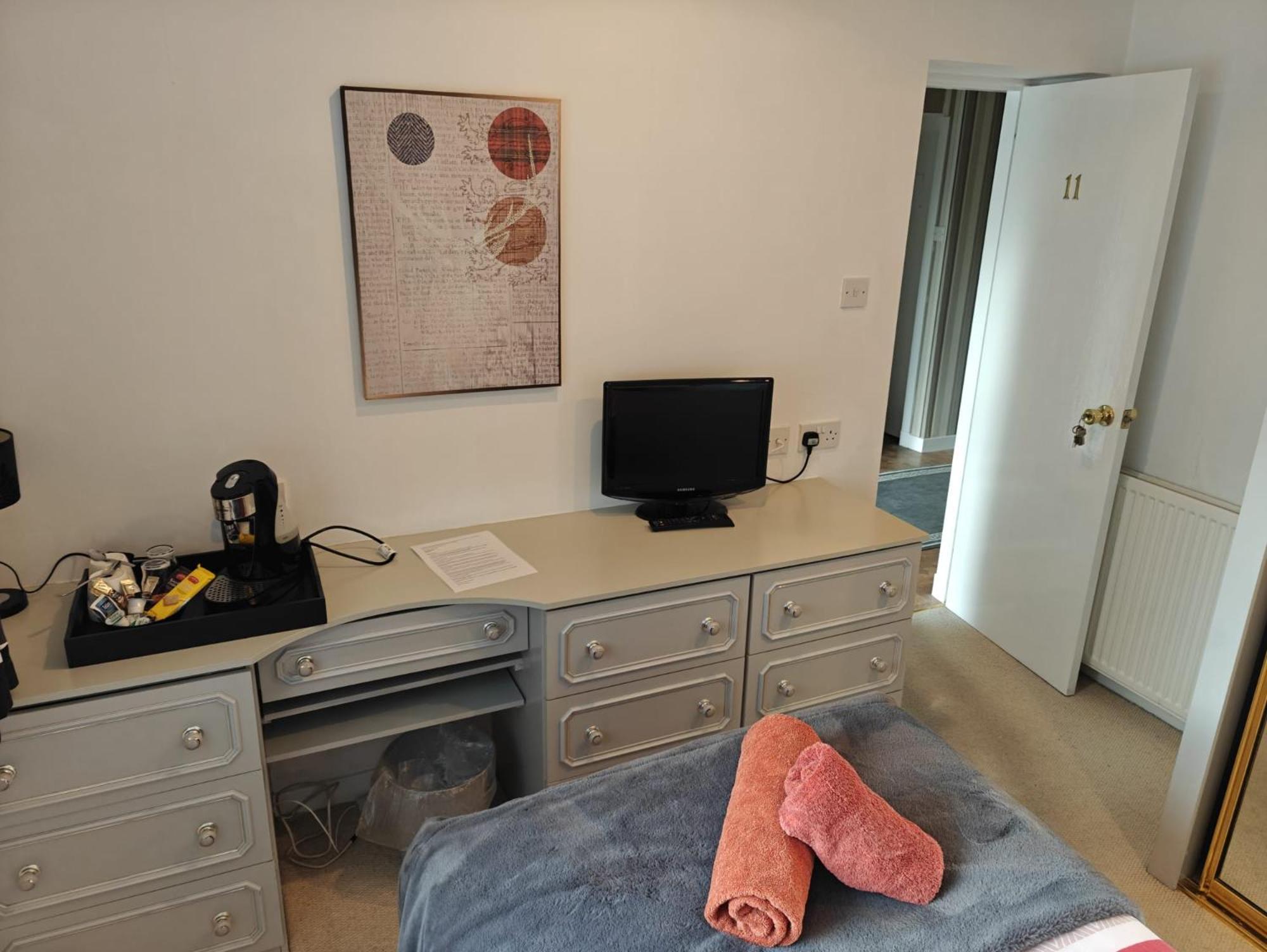 Single Room Bathroom Outside of Room