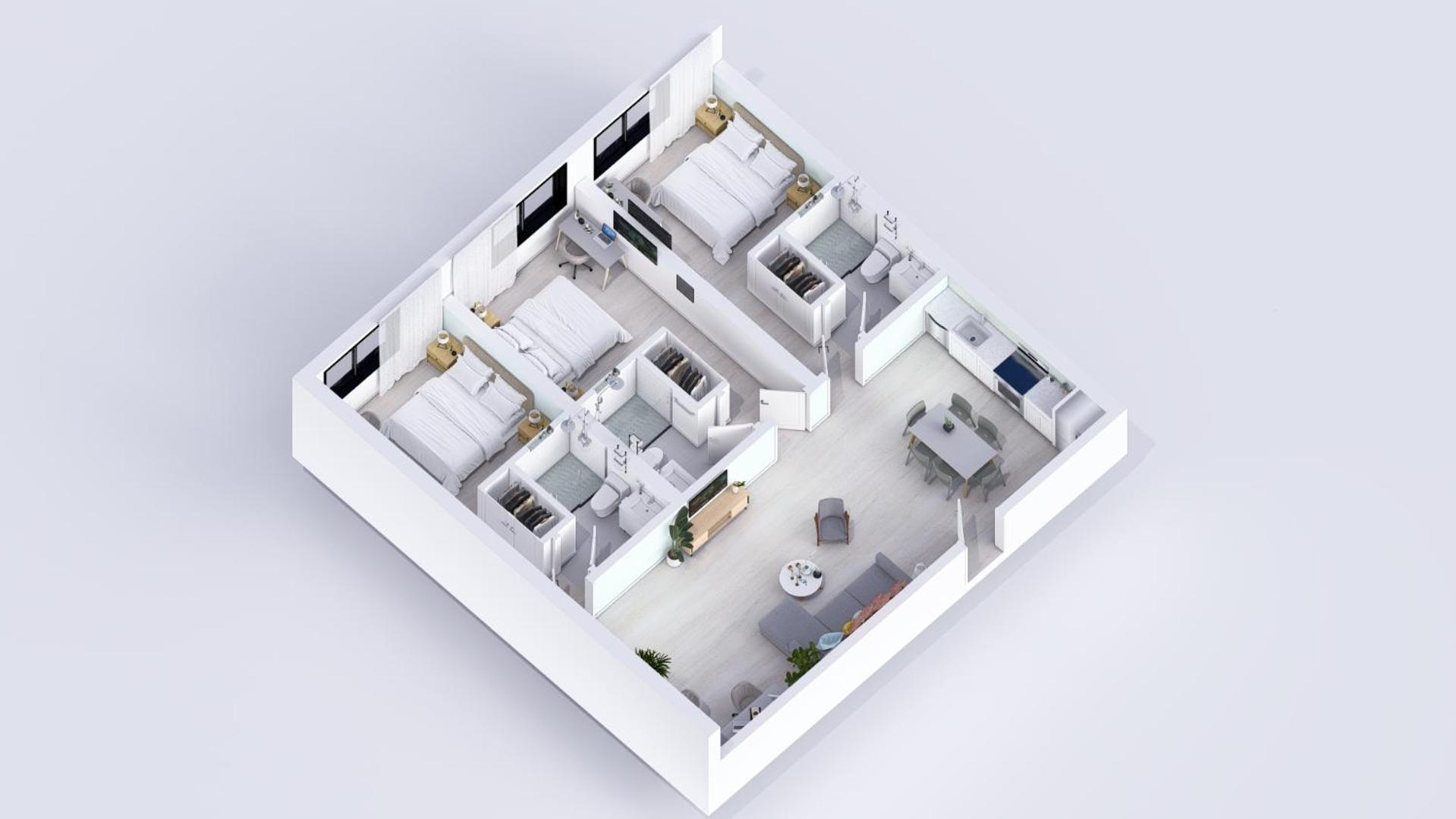 Three-Bedroom Apartment