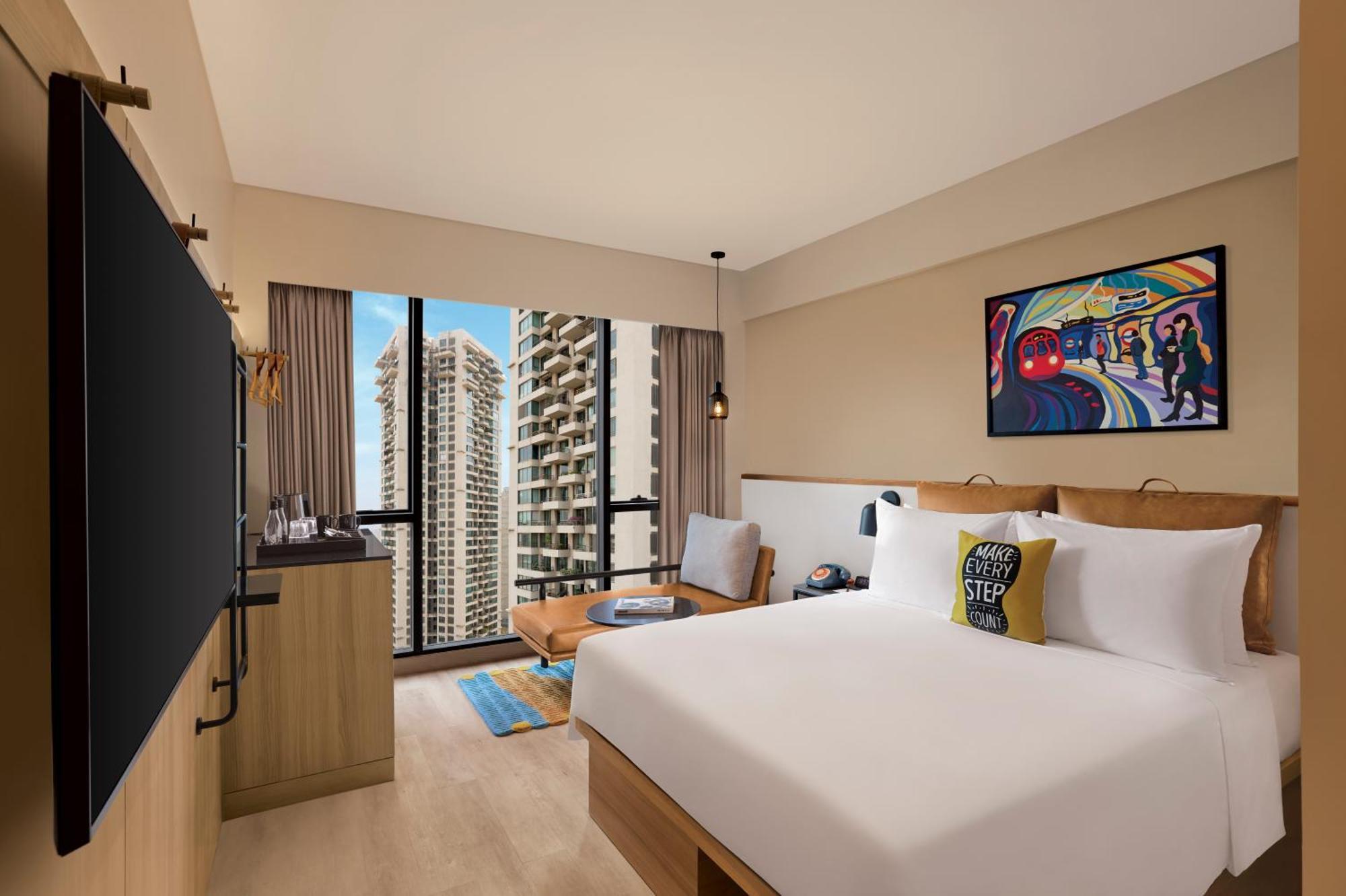 Moxy High Queen Room (Complimentary INR 1000 Hotel Credit,Happy Hours with 1+1 offer, Complimentary mocktail/cocktail on arrival)