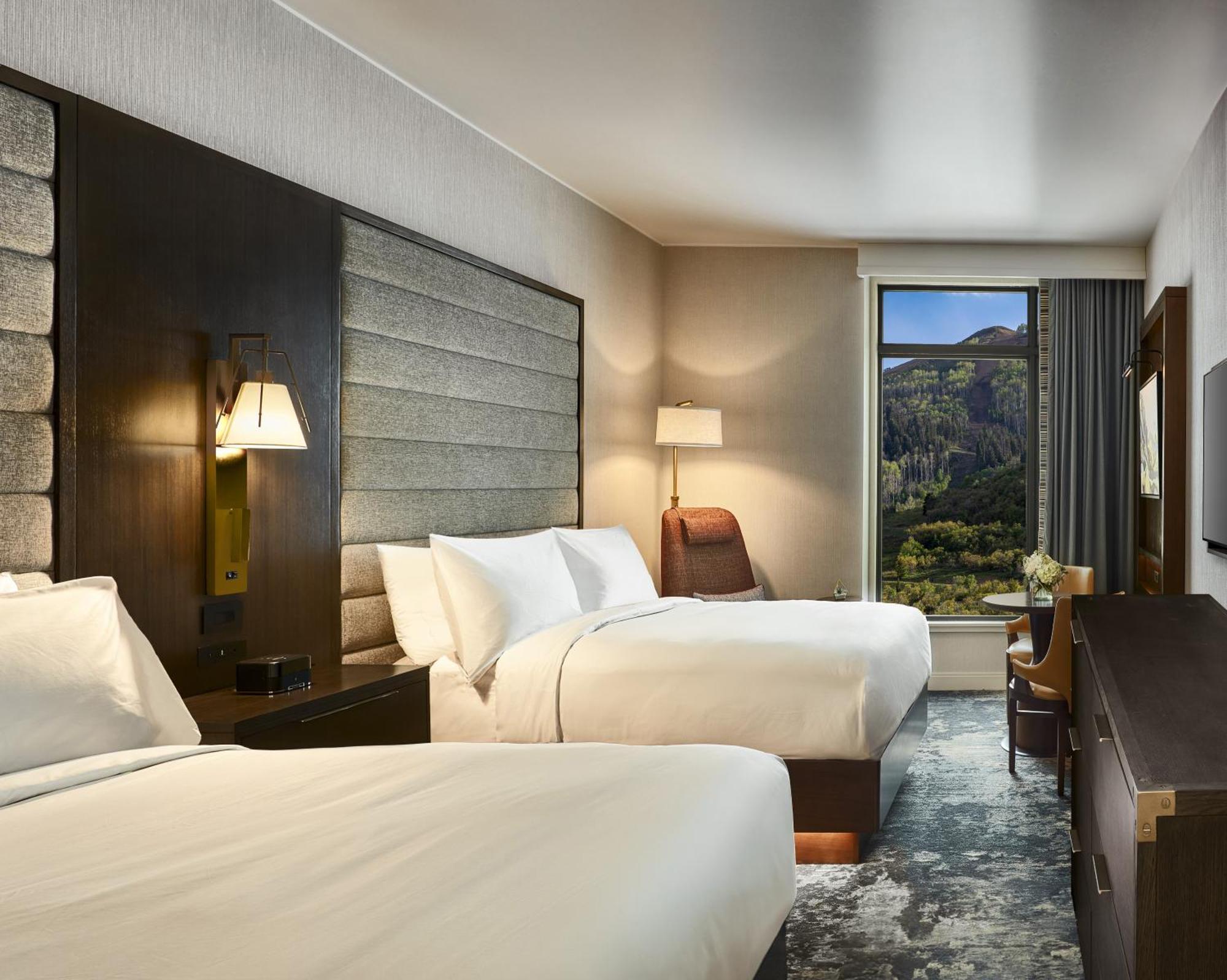 Double Room with Two Double Beds and Courtyard View