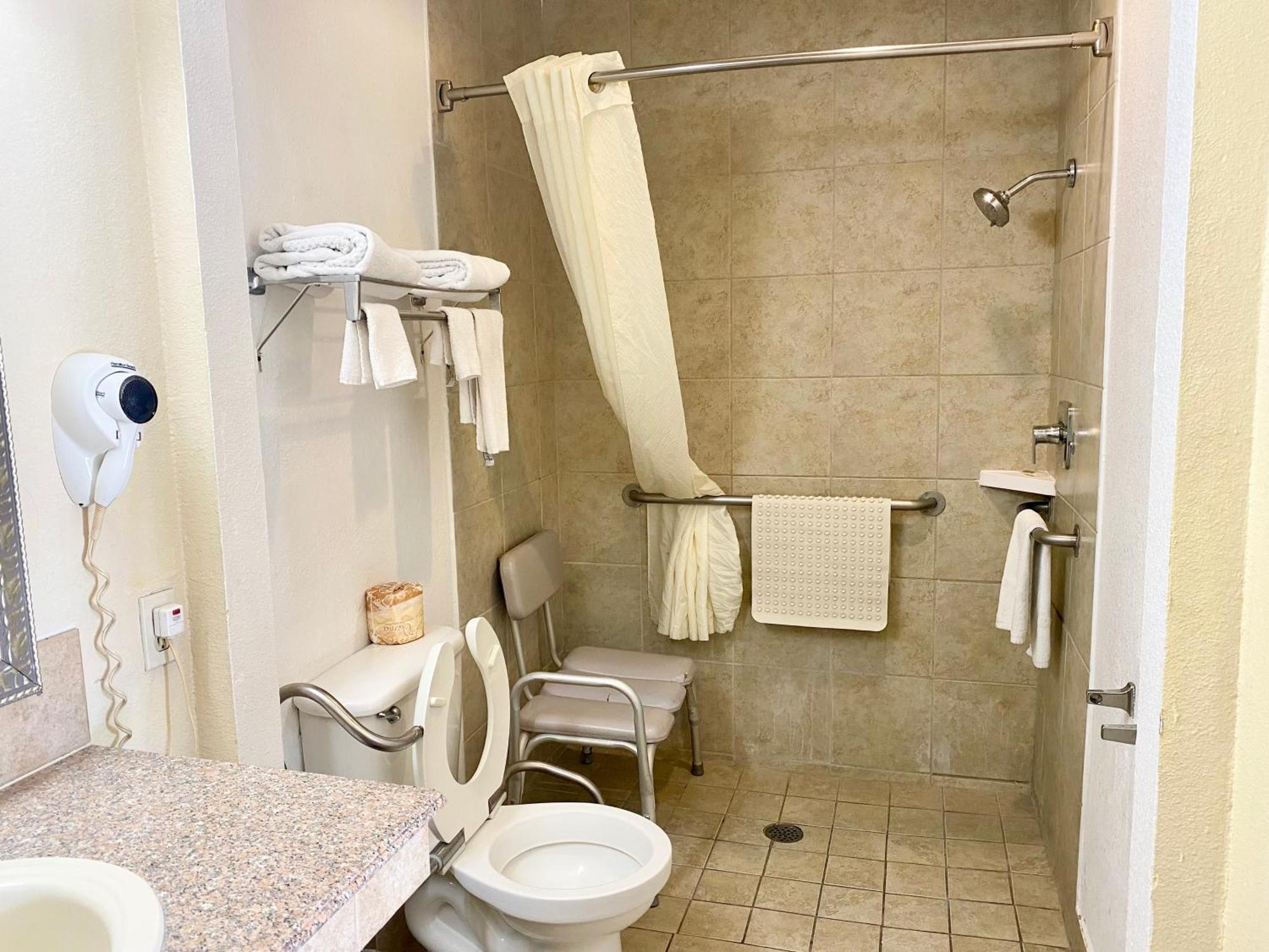 Habitación adaptada para personas con movilidad reducida, con ducha accesible en silla de ruedas - 1 cama extragrande - No fumadores