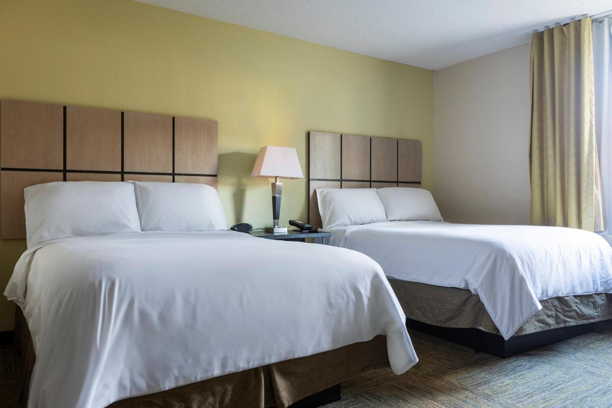 Studio Suite with Two Double Beds and Mobility Accessible Roll-In Shower