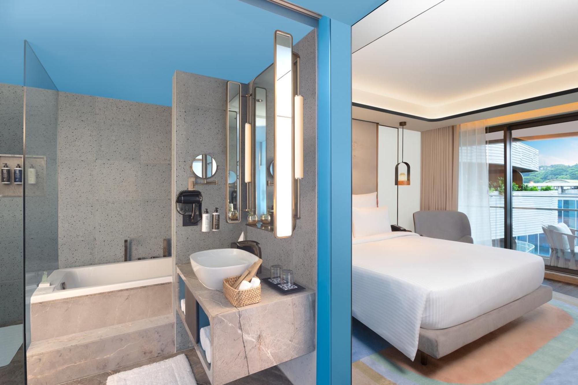 Executive Queen Room with Balcony - 2 pints of Beer & 20% off on SPA and Salon - Happy Hour Special: 50% discount on select brands (4-8 PM ) - 15% Discount on Transportation