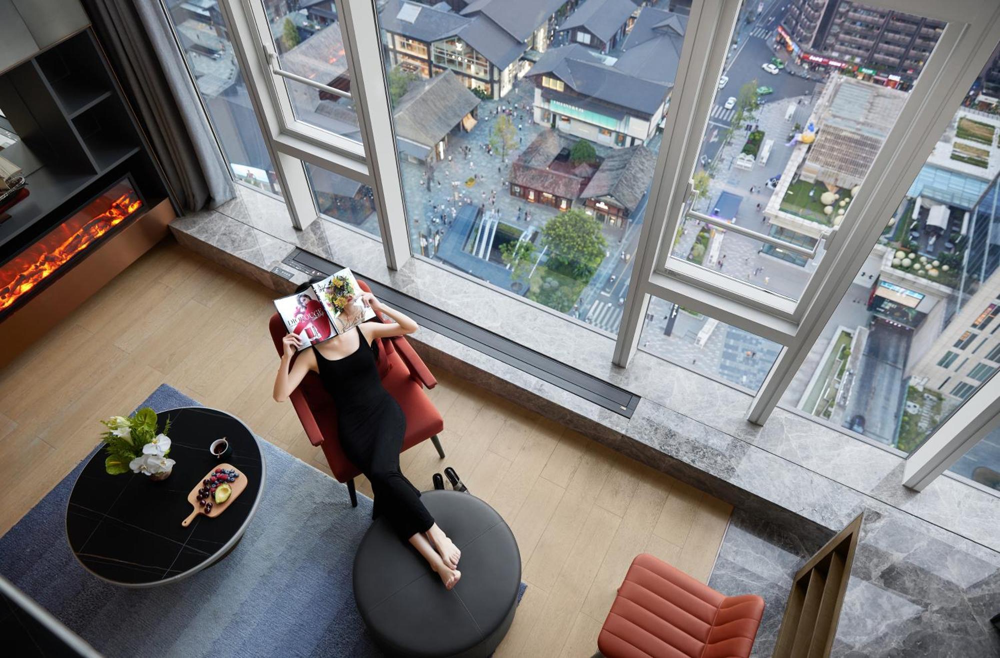 Black Pearl Loft Suite-2 Bedroom-Taikoo Li View- 2 Bathrooms