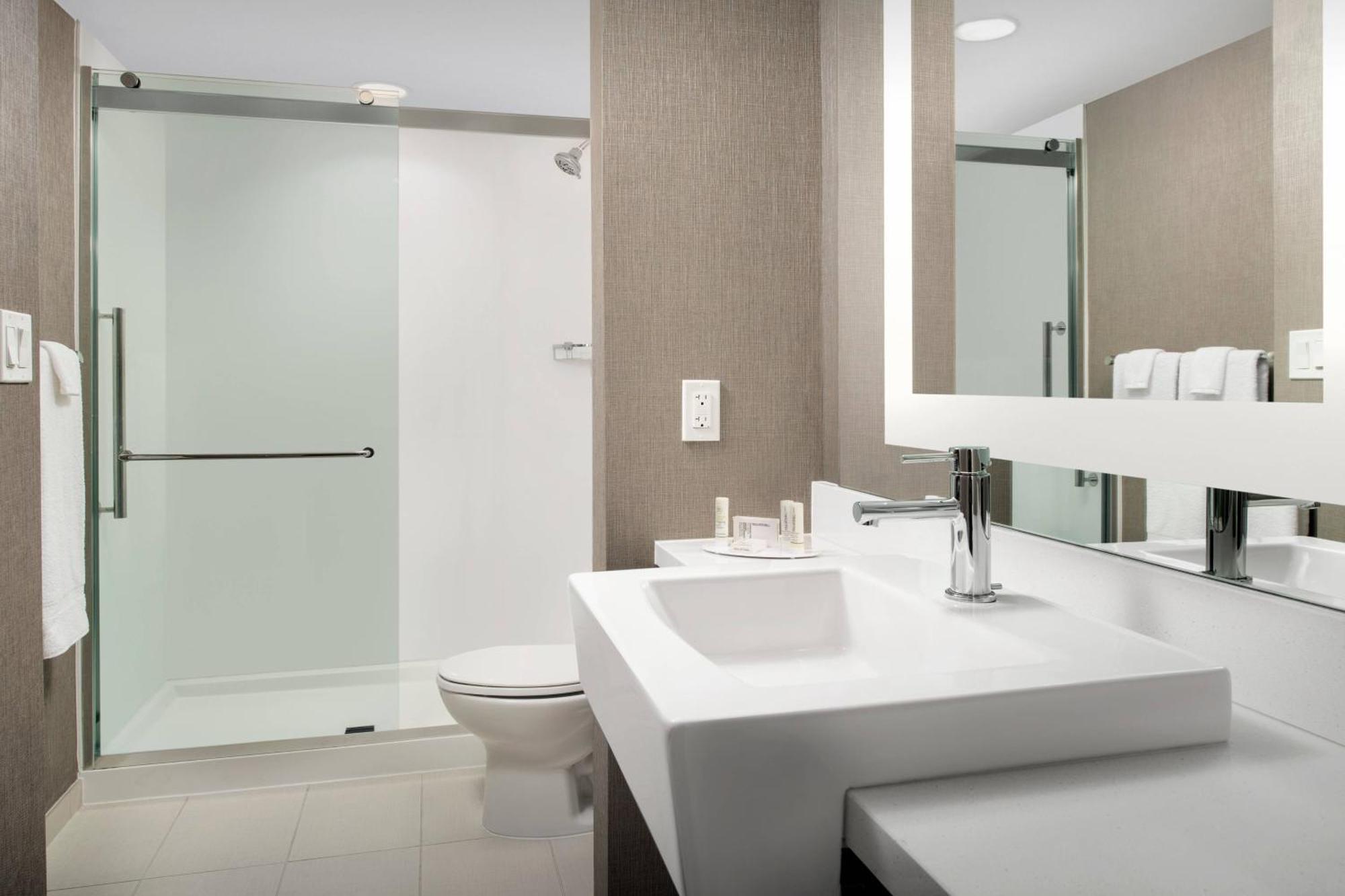 King Suite with Roll-In Shower and Sofa Bed - Mobility Access